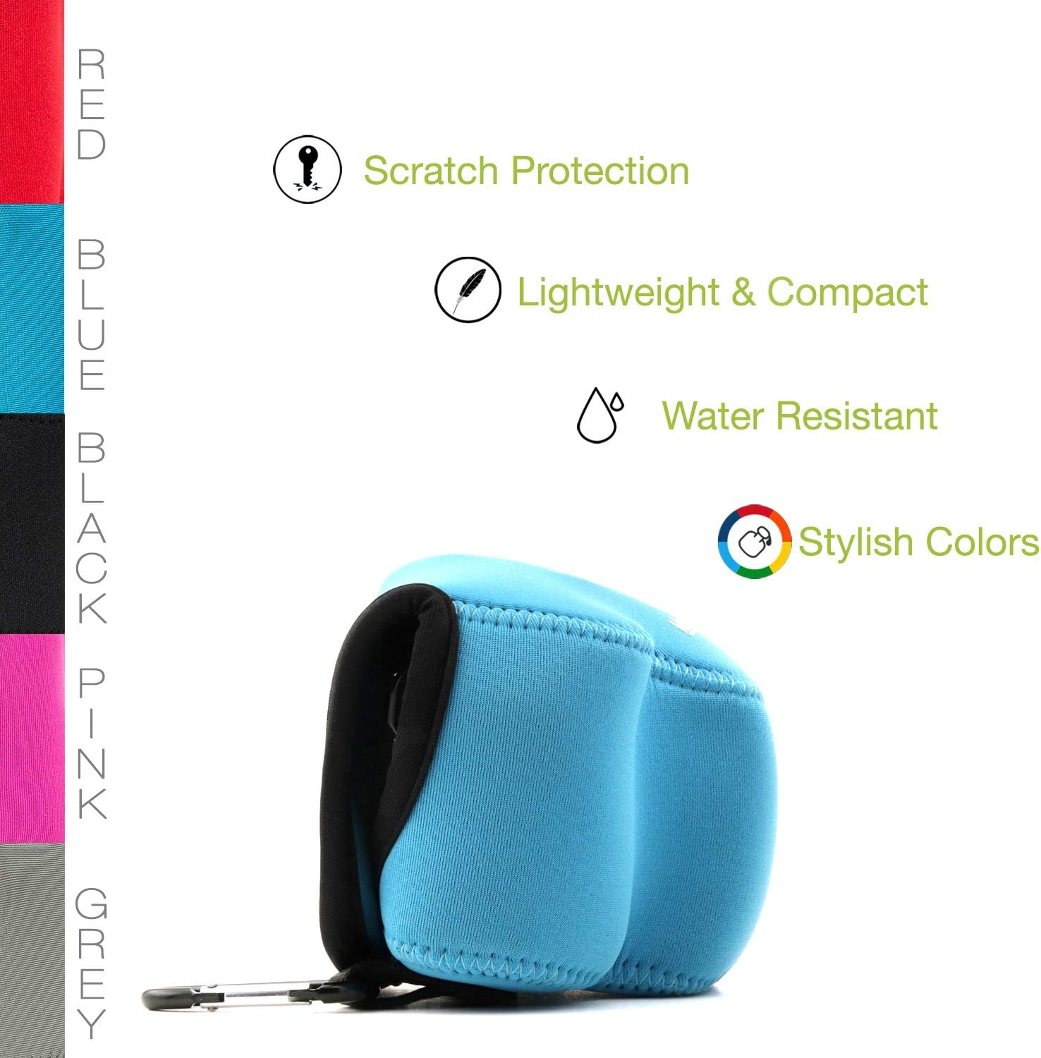 Megagear Ultra Light Neoprene Camera Case Compatible with Sony Alpha A6100, A6400, A6500, A6300, A6000 (16-50 Mm) image number 6