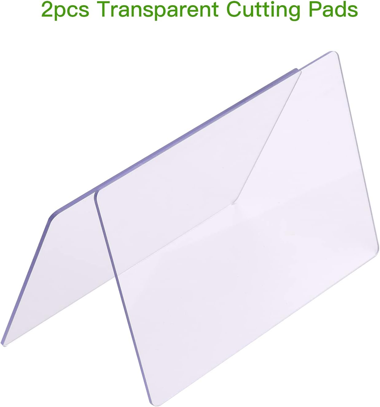 2Pcs Transparent Cutting Pad Accessory Durable PC Material Plate 3Mm Thickness Replacement Pad for Die Cutting & Embossing Machine Arts & Crafts Scrapbooking Cardmaking, 8.7 * 6.1In image number 1