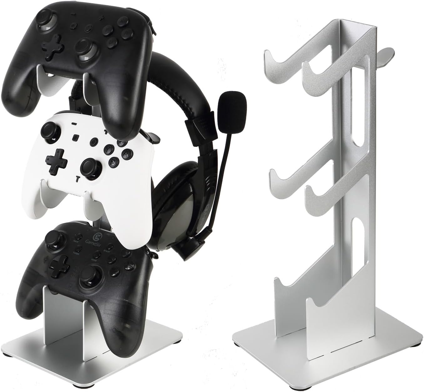 Controller Holder 3 Tier, Controller and Headset Stand for Gaming Desk, Stronger Snap-On Construction Hanger for All Universal Gaming PC Accessories