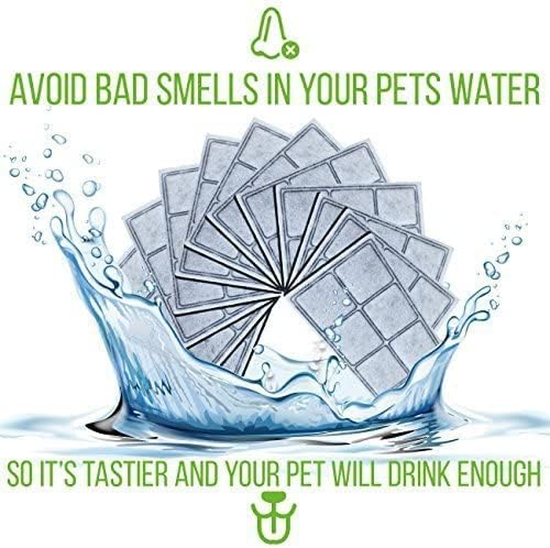 NEOUZA Premium Charcoal Water Filter Replacement Compatible with Drinkwell Platium Pet Fountain(8-Pack),And a Fountain Cleaning Kit image number 4