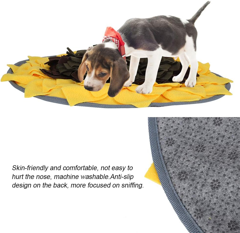 Premium Plush Pet Foraging Mat for Dogs & Cats,Interactive Indoor Sniffing & Food Search Pad,Cognitive Development Training Mat Perfect for Pet Owners Seeking to Inspire Their Pets