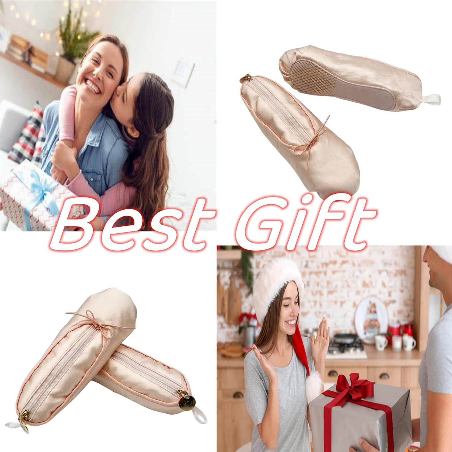 Febohao Pink Ballet Shoe Makeup Bag Custom Name Personalized Dance Shoe Pouch Portable Cosmetic Swan Ballet Bag, Dancers and Dance Lovers 2 Pcs, Light Powder, Simple and Stylish Storage image number 6