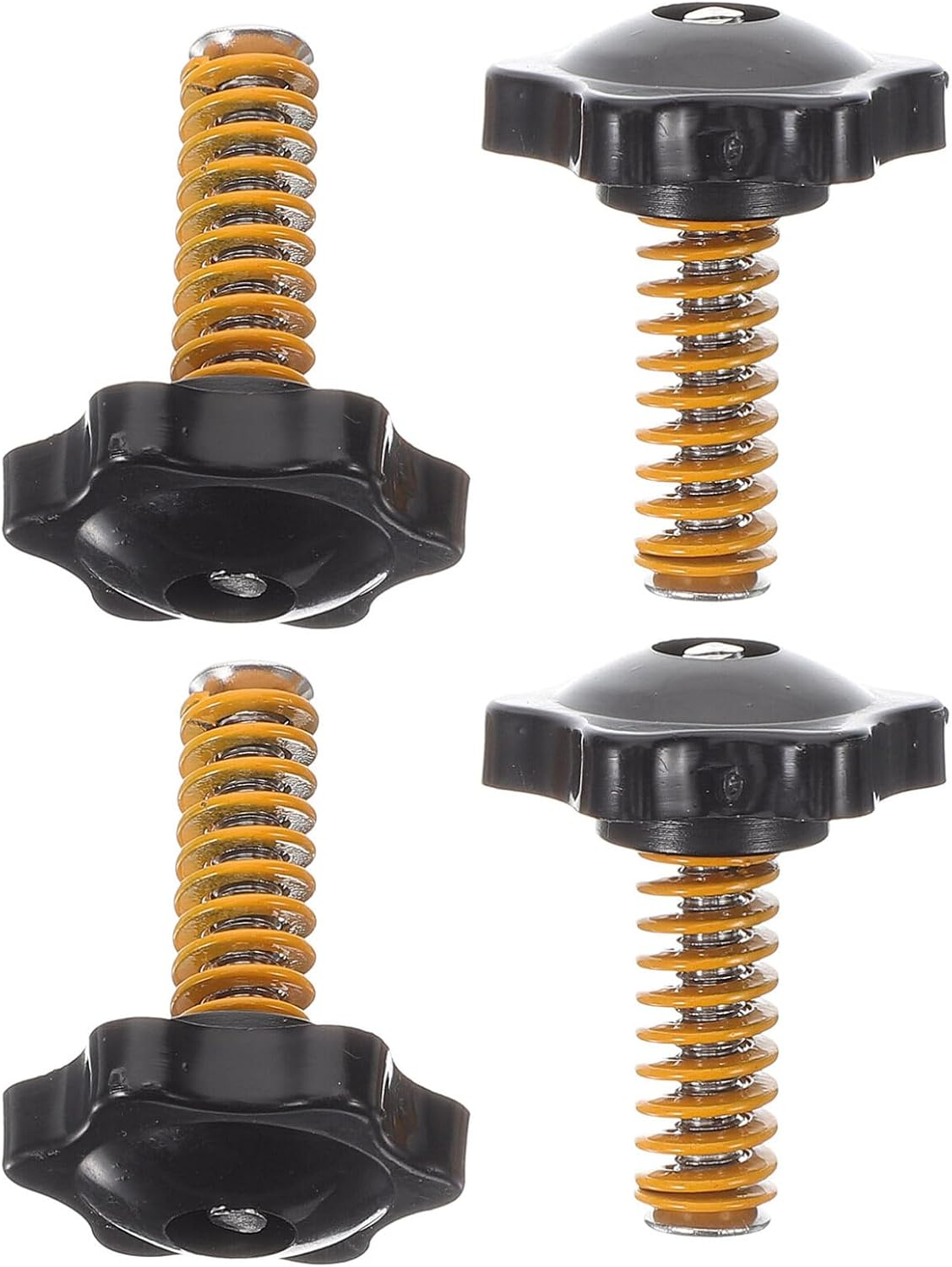 Iplusmile 4Pcs Hand Twist Leveling Nut Hot Bed Spring Kit, M5 X 40MM Screw Leveling Accessories for Most 3D Printer Hot Bed/Platform image number 4