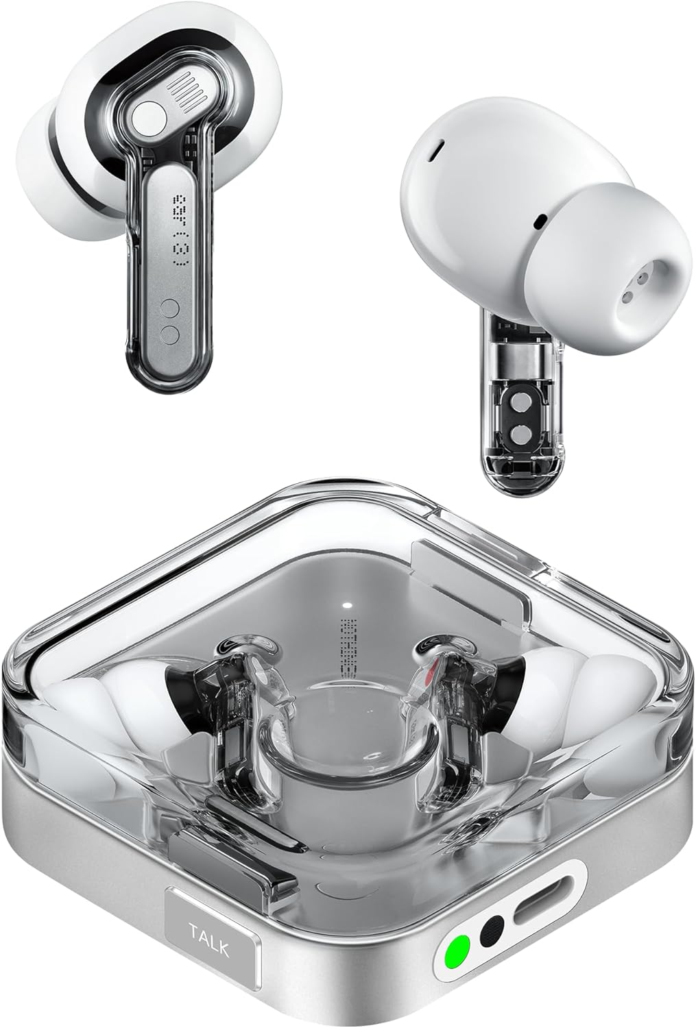 Nothing Ear (3) Wireless Earbuds Super Mic 45Db Hybrid Active Noise Cancelling Bluetooth Headphones Hi-Res 6 Mics, 12Mm Dynamic Bass Boost, Dual Connect ANC Sport Ear Buds for Iphone Android, Black