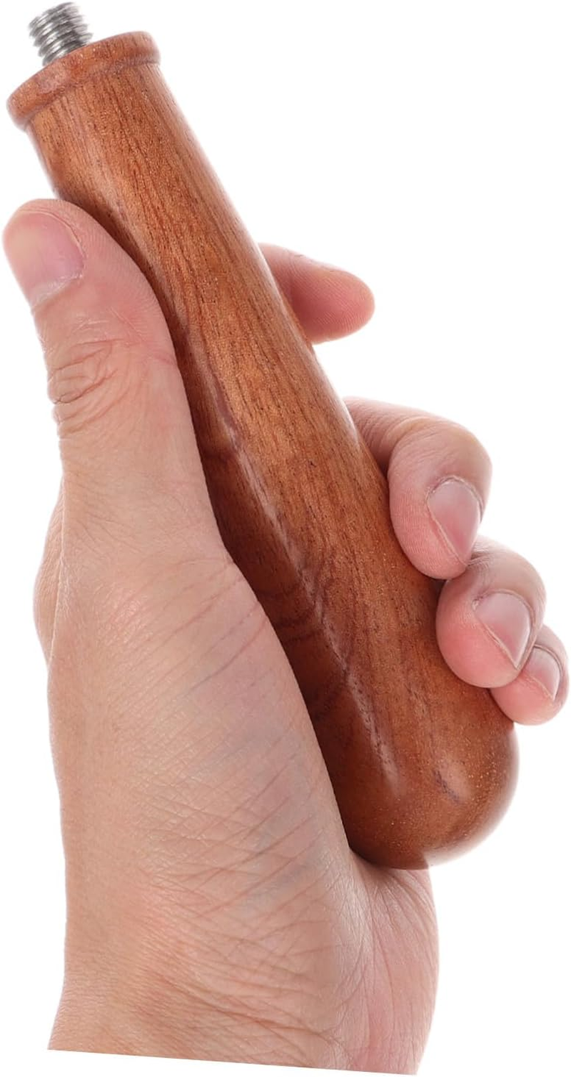 GLEAVI Portafilter Handle Wooden Bottomless Espresso Machine Handle Replacement M10 Wenge Wood Coffee Brewer Accessory for Professional and Home Espresso Use