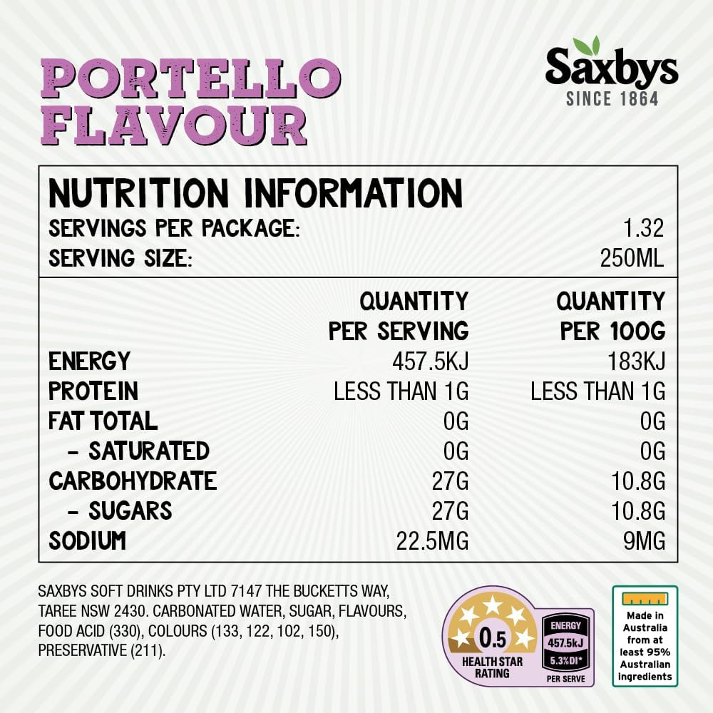 Saxby'S Portello 330Ml X 15 image number 1