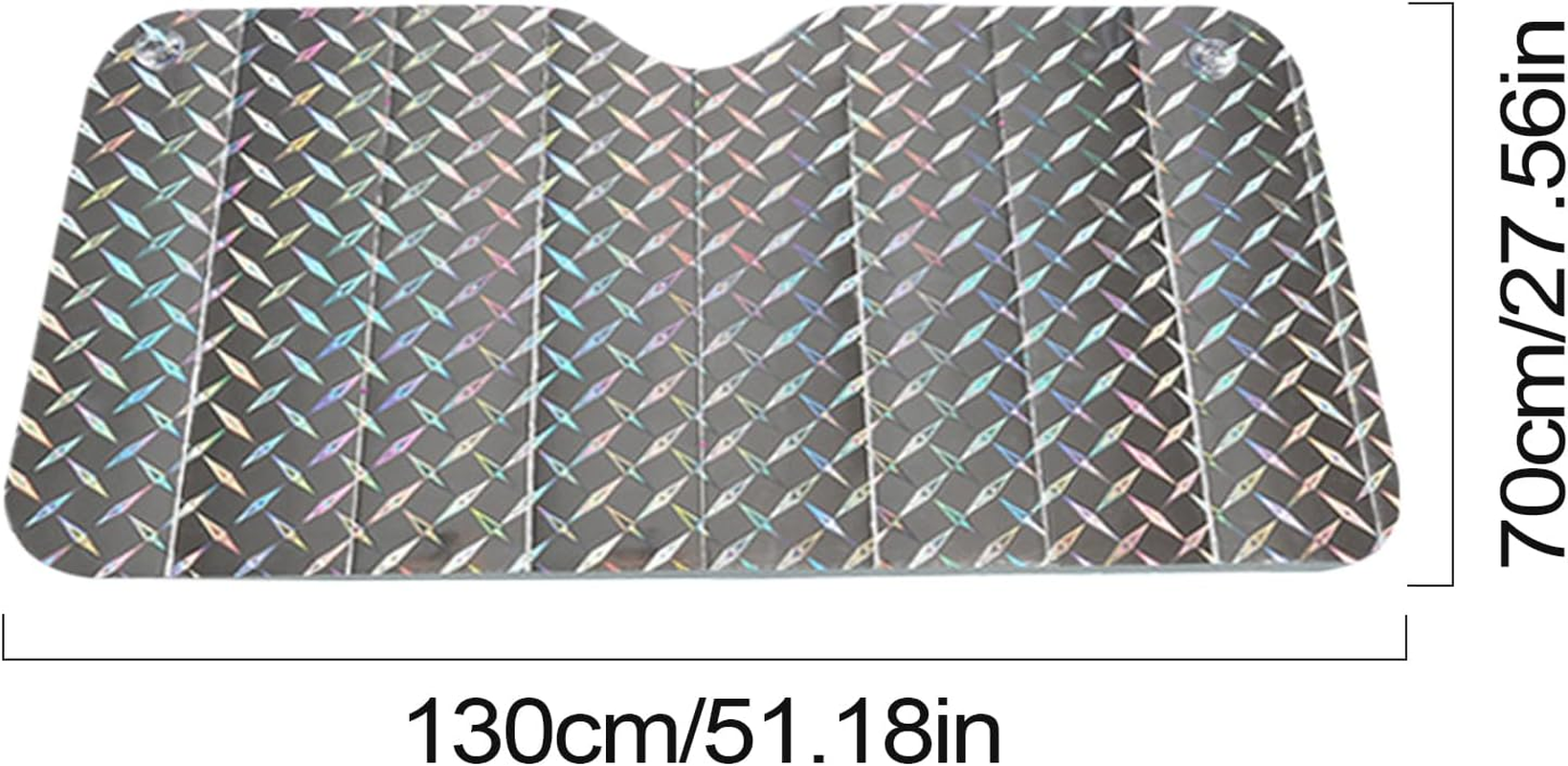 Windshield Sun Shade - 130 X 60 Cm Sunshade for Car Windshield | Front Window Sun Shade | Block UV Rays and Heat for Auto | Vehicle Accessories | Automotive Interior Protection | Film, Cardboard, Foam image number 1