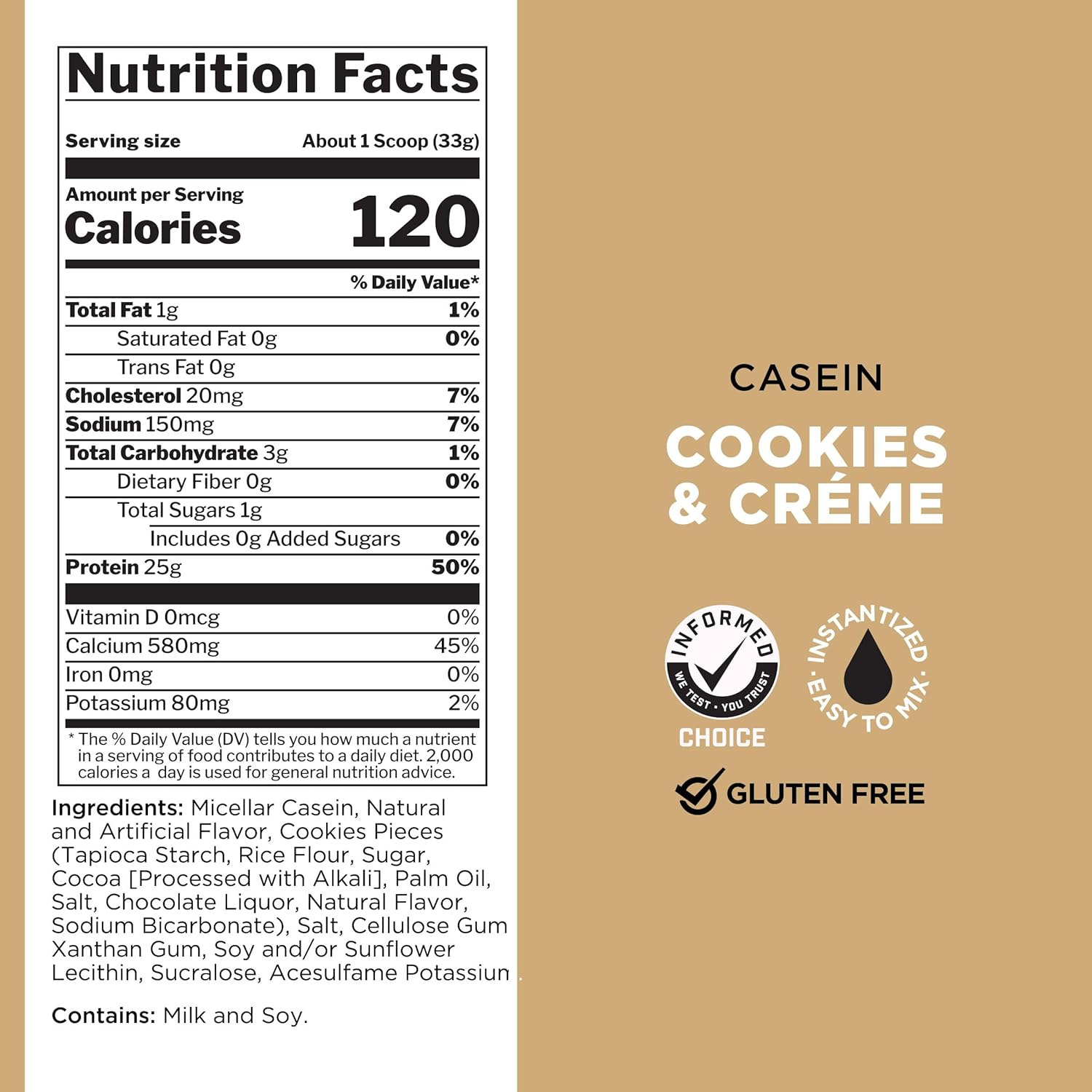 Rule1 R1 Casein Powder 891 G, Vanilla Creme (27 Servings) image number 4