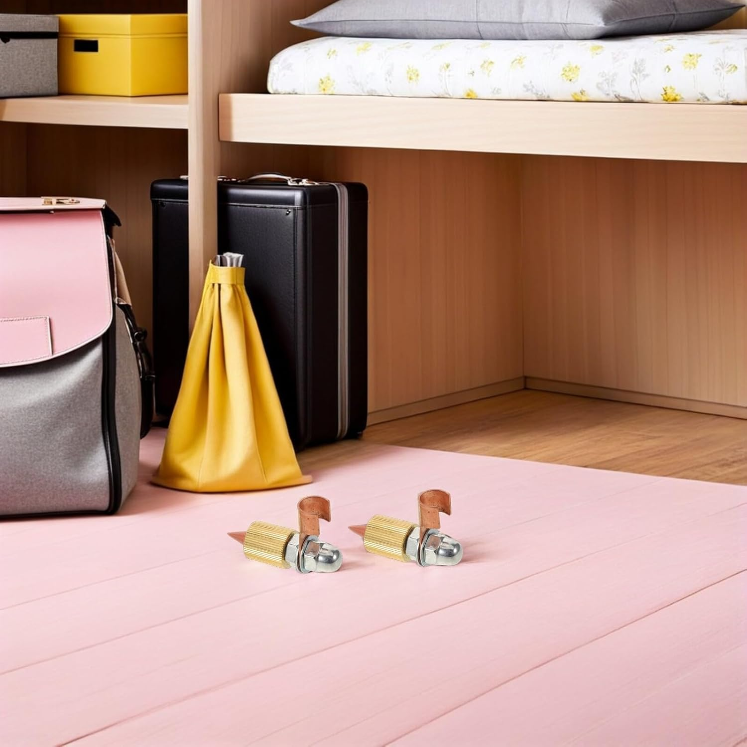 TOMETURE 2Pcs Auto Body Welding Ground Clamp Tools, Vehicle Panel Beating and Sheet Metal Dent Puller Attachments for Welding Machine Accessories, Copper Collet Chuck Body Panel Repair Kit image number 1