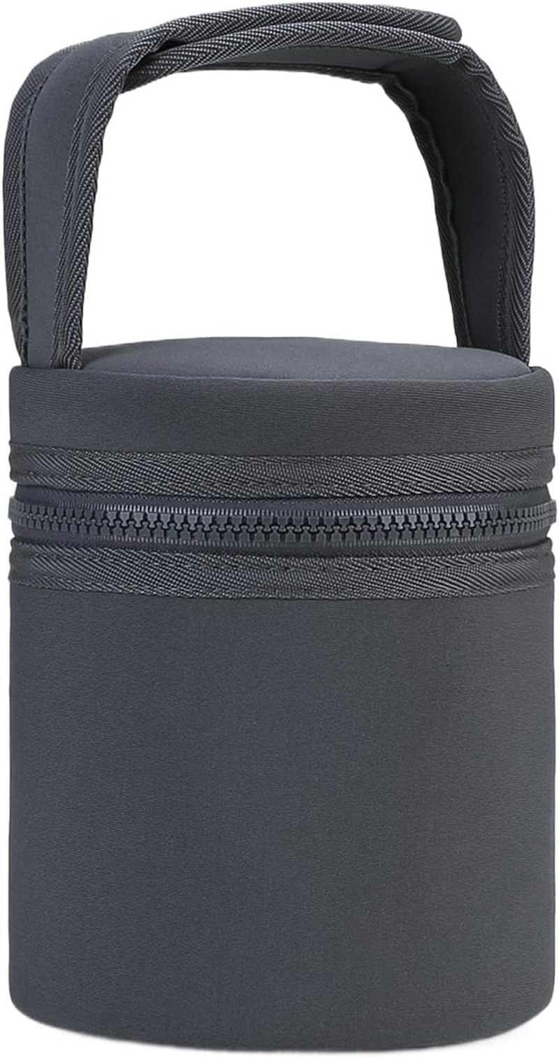 Frfik Breastmilk Travel Cooler - Milk Bottles Bag - Insulated Bottle Bags with Detachable Strap, Breast Milk Storage Bag Fits 2 Large 8Oz Bottles for Nursing & Working Mom