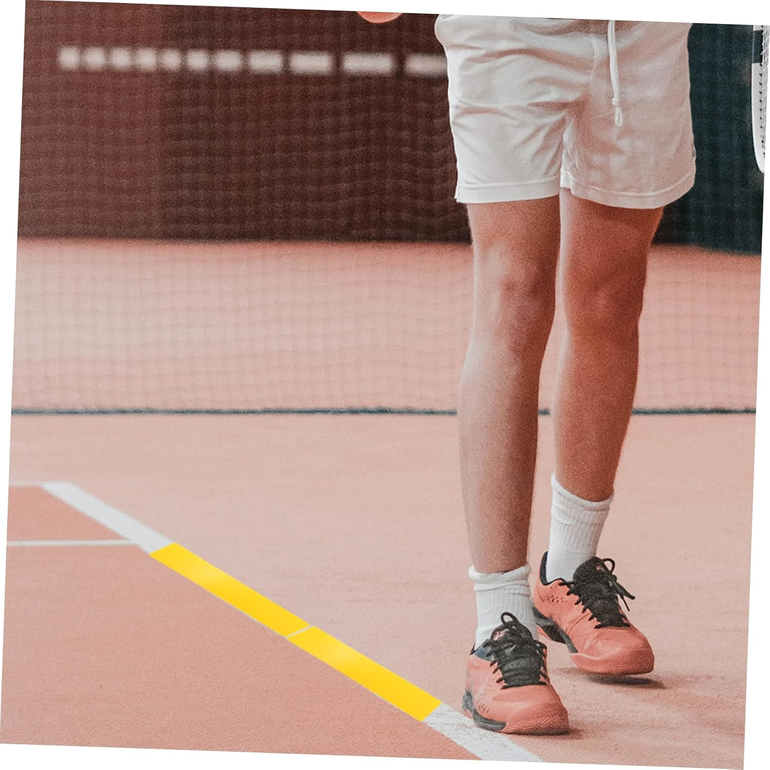 VANZACK 10Pcs Yellow Pvc Court Line Marker Set - Football, Tennis, Soccer Training Signs - Durable, Easy-To-Use, High Visibility for Sports Courts image number 1