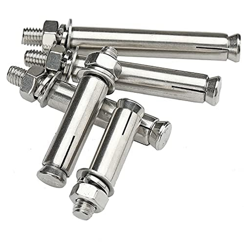 20X NUZAMAS M8X120Mm Expansion Bolts 304 Stainless Steel Expansion Sleeve Anchor Bolt Heavy Duty Fixing Anchors for Screws Wall Building image number 5