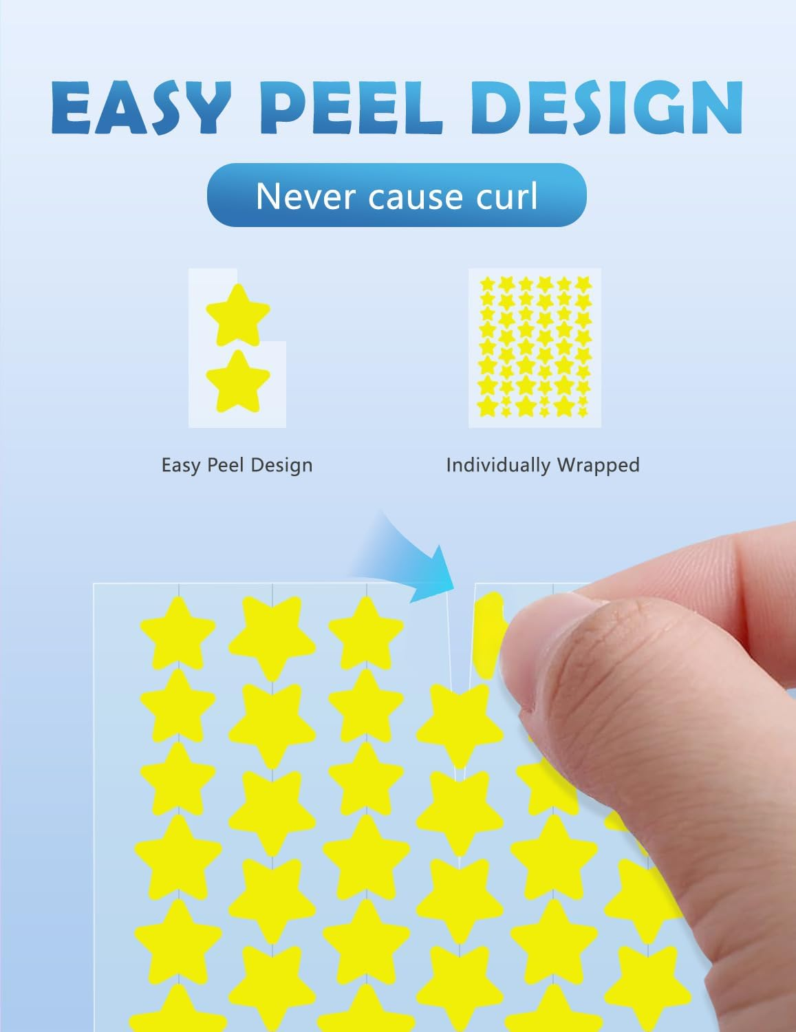 Pimple Patches for Face, 255Pcs 5Colors & 5Sizes(8,10,12,14,16Mm) Hydrocolloid Acne Patches Precise Matches Different Sizes, Cute Star Spot Stickers, Tea Tree Salicylic Acid Centella, Zits Absorbing image number 2