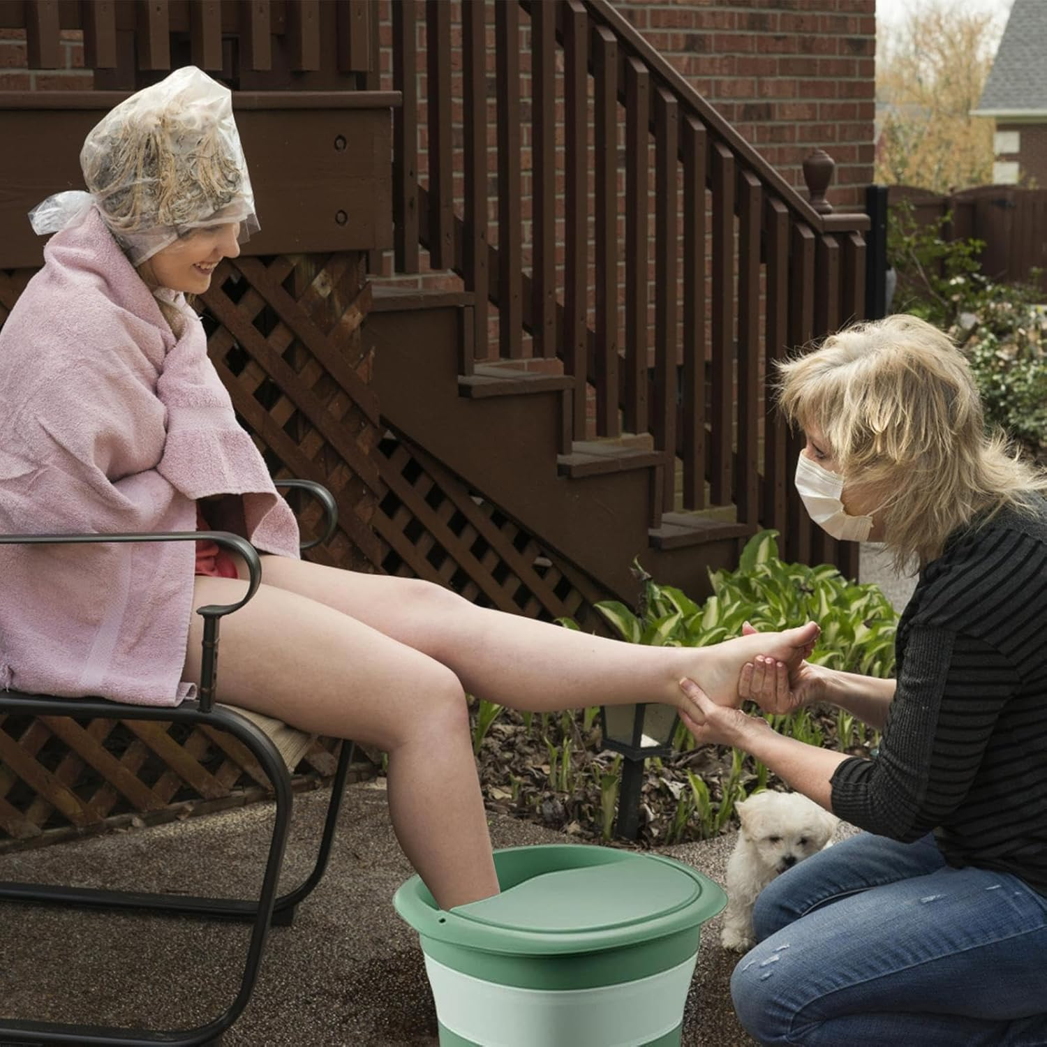 Bucket for Soaking Feet - Foldable Foot Washing Basin Tub with Thermal Insulation - Pedicure Soak Tub for Feet Bath, Washing Face, Washing Towels, Washing Clothes image number 4