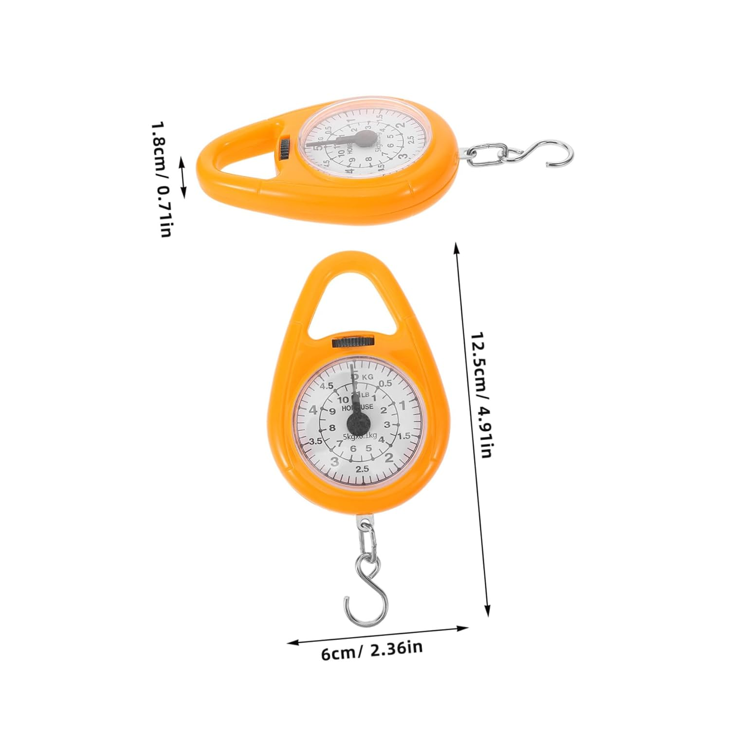 Mini Spring Scale Portable Scale for Luggage Compact Design Lightweight Hanging Hook Travel Accessories image number 4