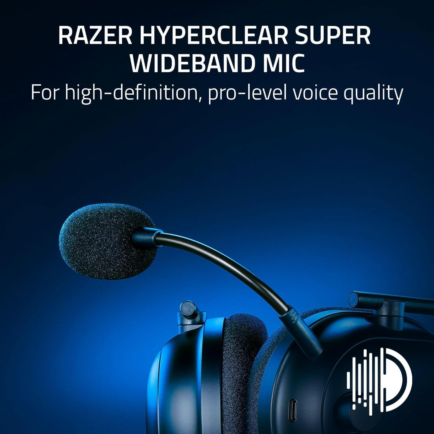 Razer Blackshark V2 Pro (Playstation) - Wireless Console E-Sports Headset for PS5 (Triforce 50Mm Driver, Hyperspeed Wireless, FPS Audio Profiles, Detachable Hyperclear Microphone) White image number 3