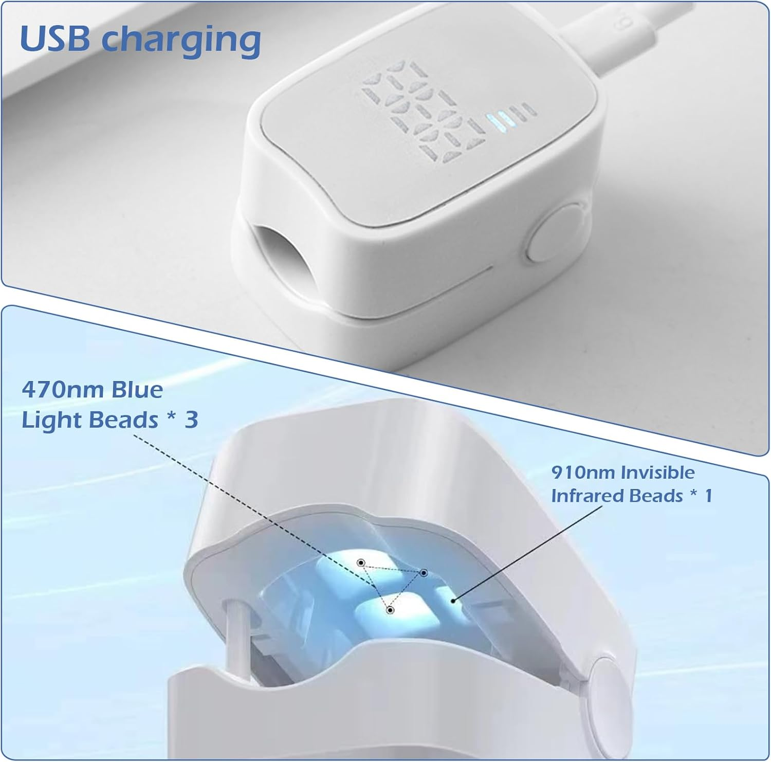 Nail Fungus Laser Treatment Device, Rechargeable Nail Fungus Laser for Fingers and Toenails, Portable Nail Cleaning Care Device, Highly Effective Nail Fungus Treatment (B) image number 1