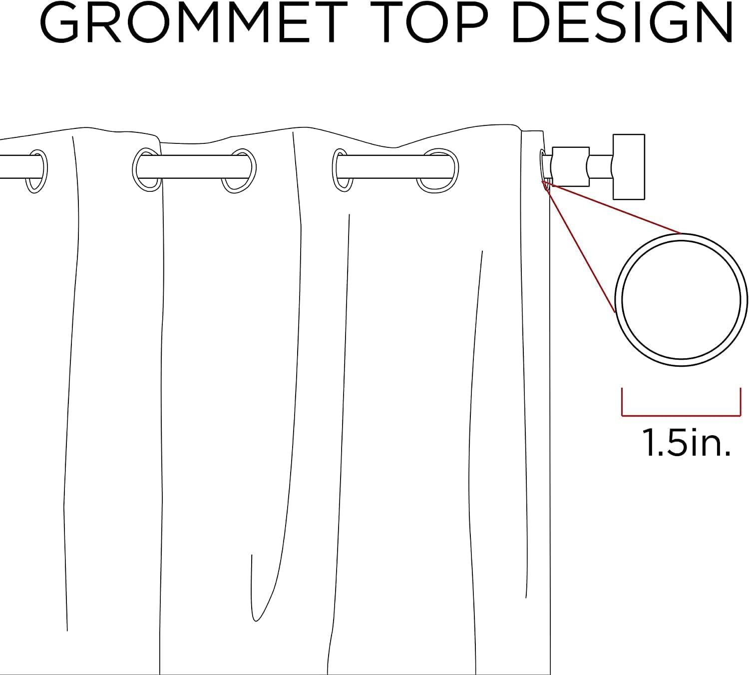 Mi Zone Kids Wise Wendy Blackout Curtain for Bedroom, Casual Grommet Red Window Curtain for Living Room Family Room for Kids, Novelty Valance Black Out, Single Panel, 50X63,Pink image number 2