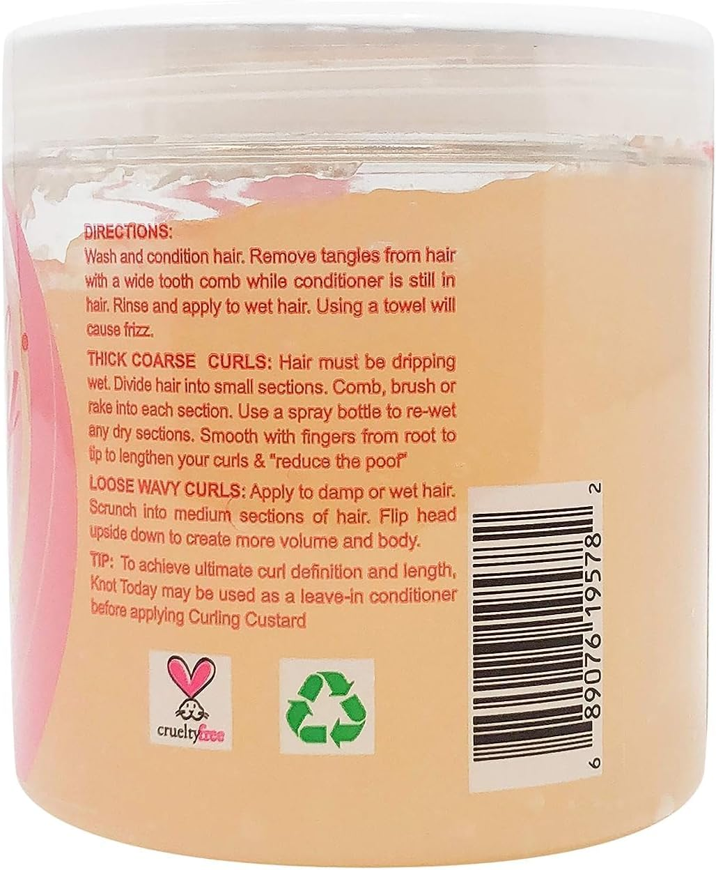 Kinky Curly Original Curling Custard Natural Styling Gel 240Ml"Pack of 7.6Cm image number 5