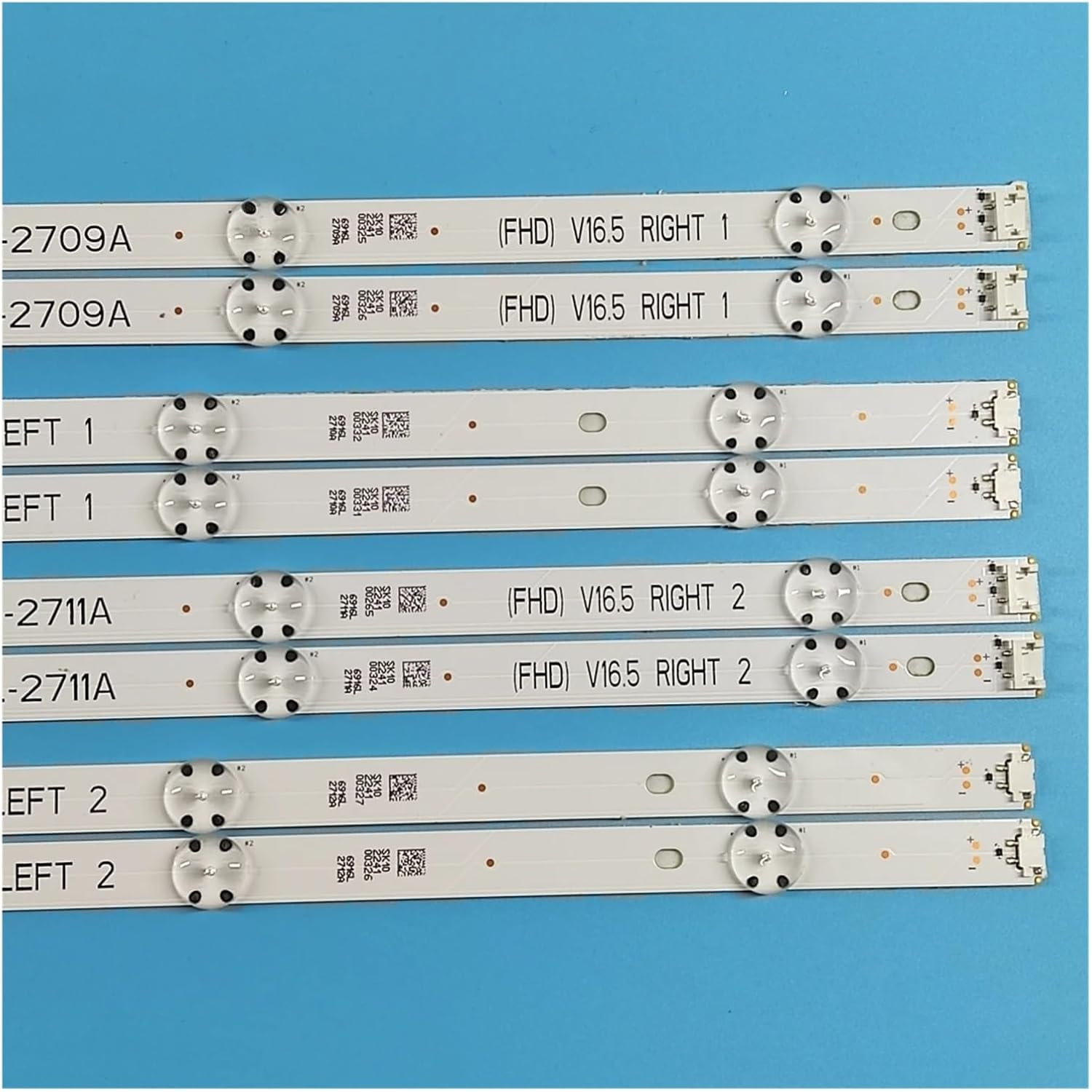 8PCS LED Backlight Strip for 49Inch TV 49UH603V 49UH620V LC490DGE 6916L-2705A 6916L-2706A 6916L-2707A 6916L-2708A 49LJ510T (Color : 2 Set) image number 3