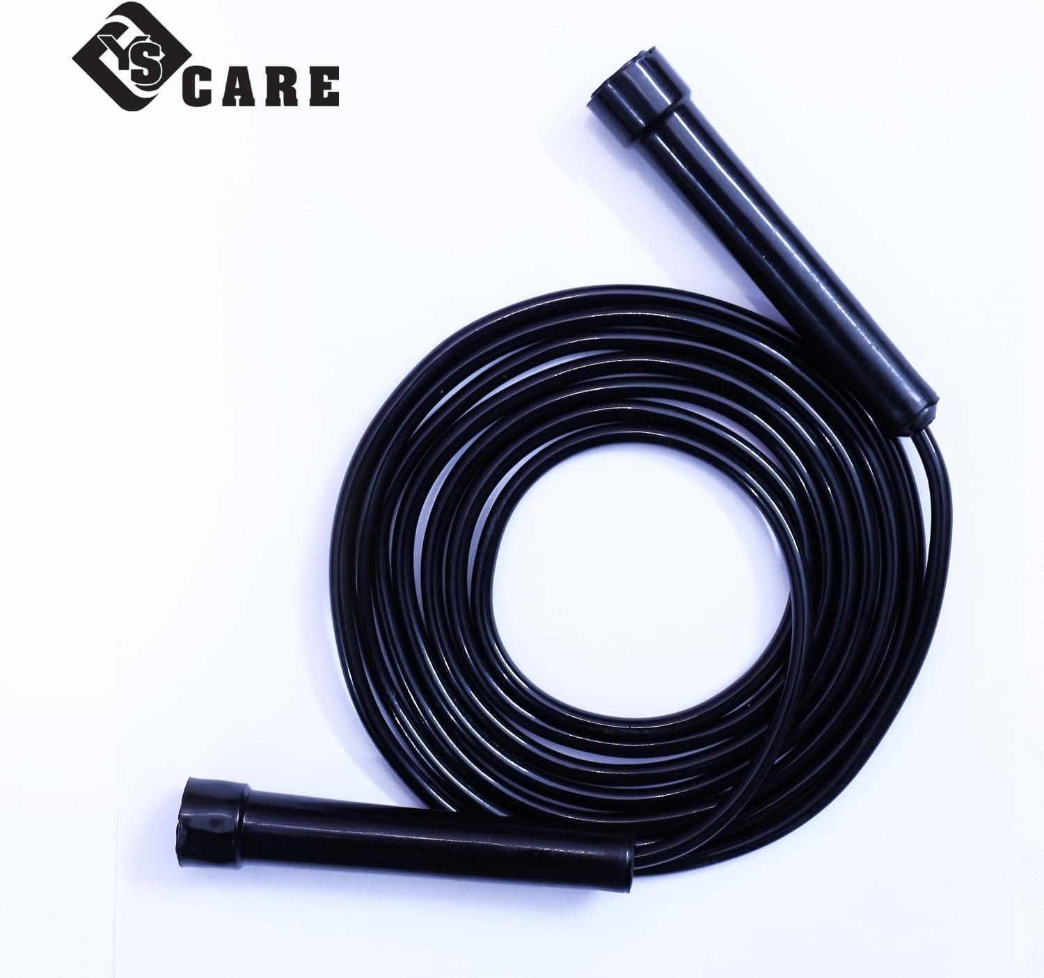 YSCARE Skipping Rope for Exercise Jump Rope Boxing Fitness Training Jumping Gym Workout Fat Burn for Men, Women and Kids 9Ft (Black) image number 3