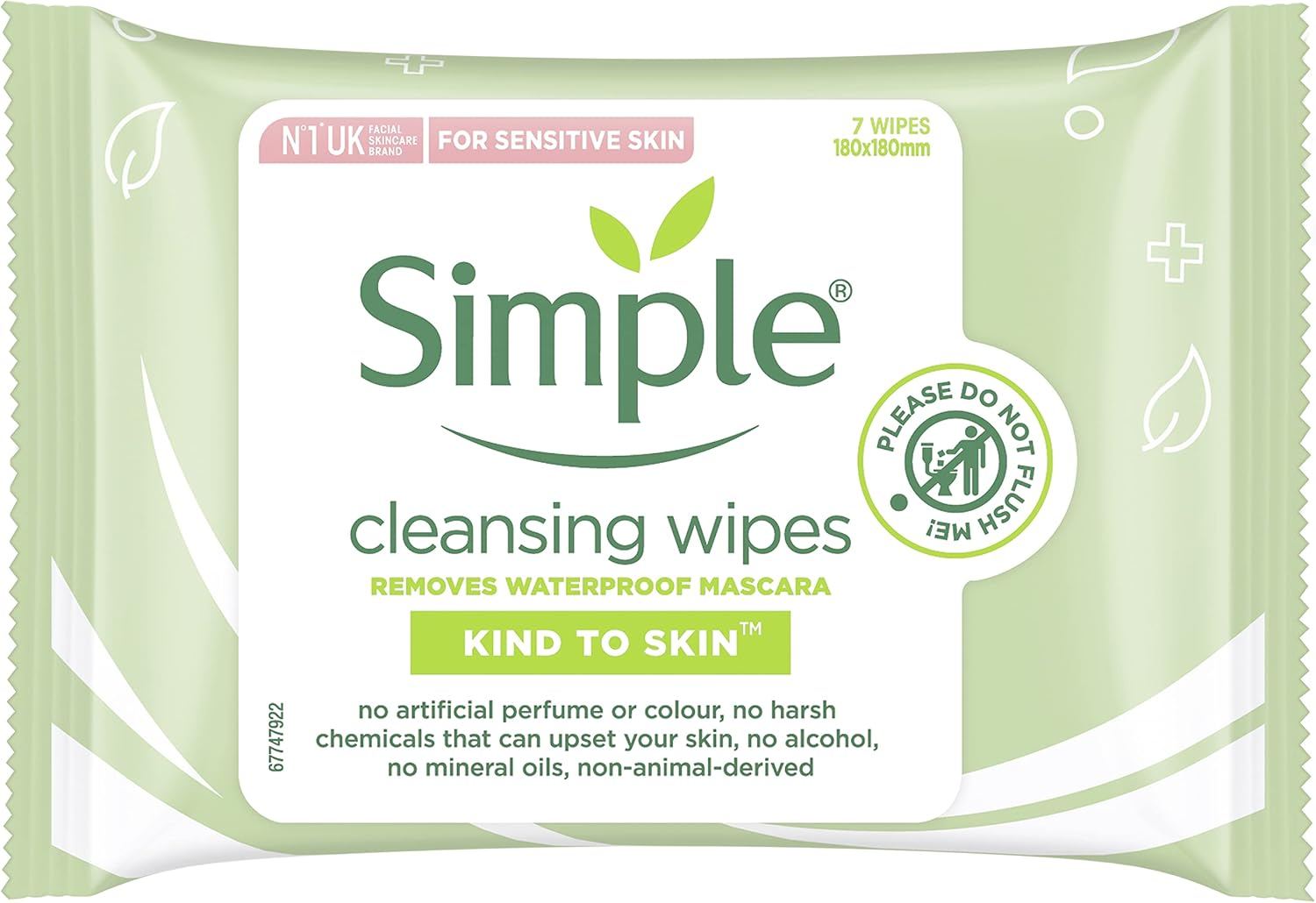 Simple Kind to Skin Cleansing Facial Wipes - Pack of 6 (42 Wipes) image number 4