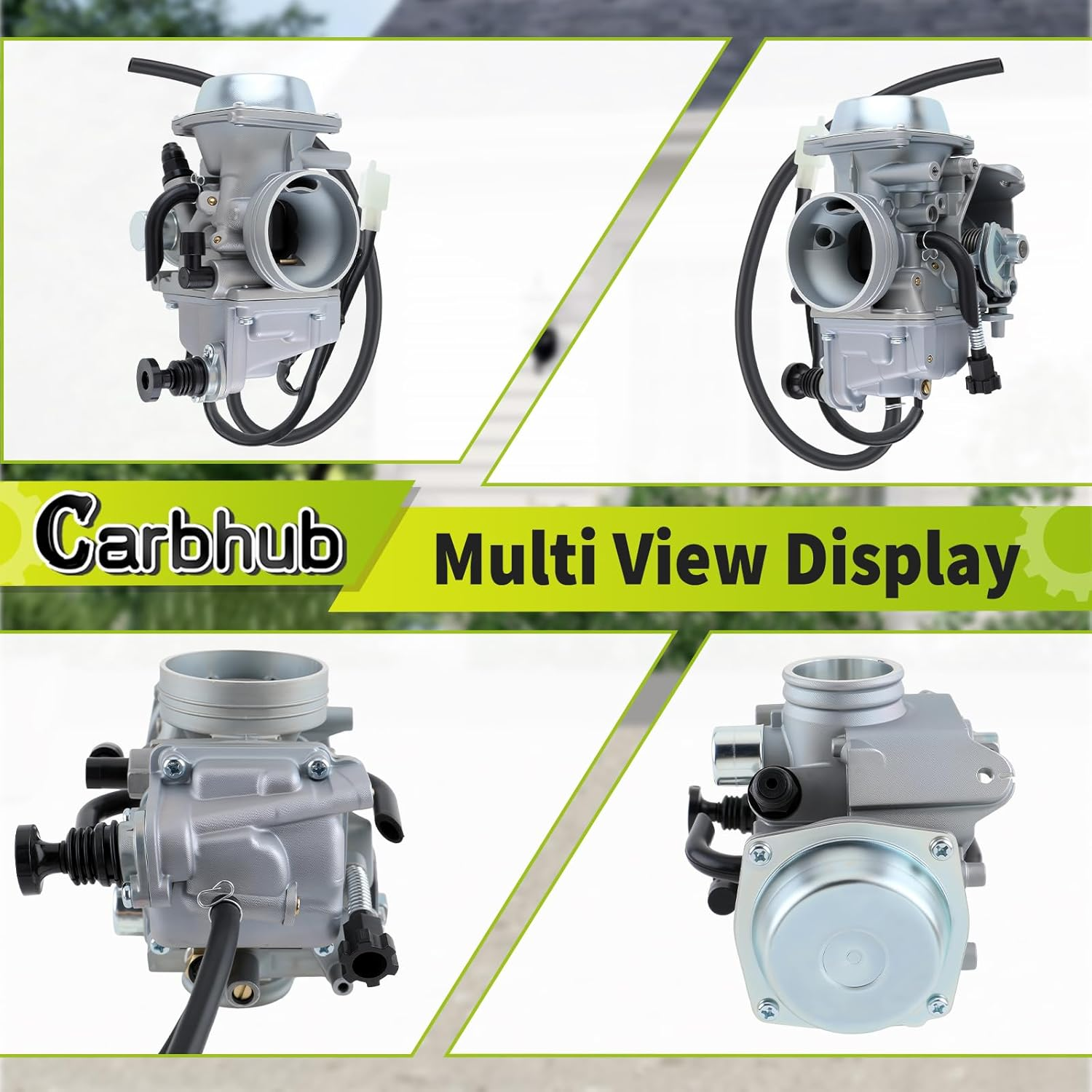 Carbhub Carburetor for Honda Foreman 450 TRX 450 TRX450ES TRX450FE TRX450FM TRX450S 1998-2004 Aftermarket Carb with Throttle Base Cover & Screw image number 5