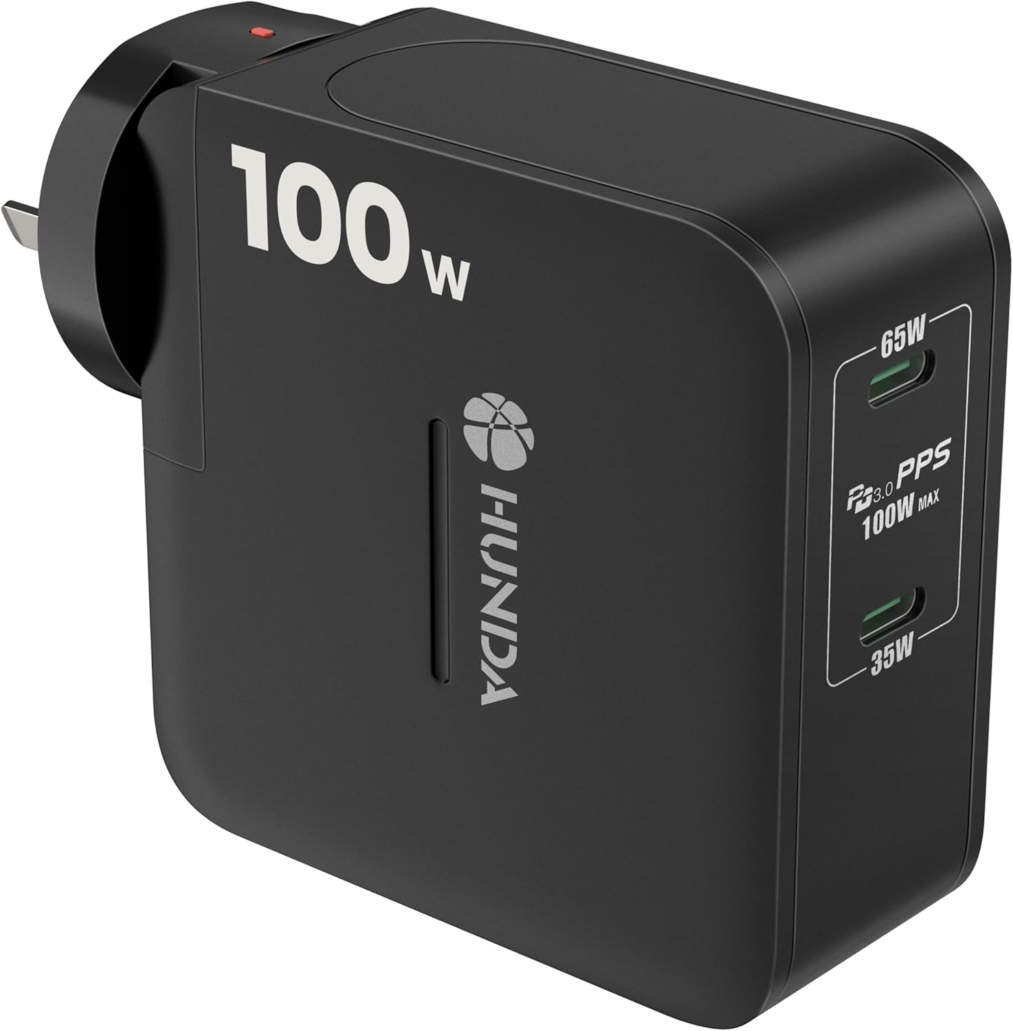 100W USB C Gan Charger,Hunda 2-Port Fast Wall Charger AU Plug Compatible with Macbook Pro/Air, Iphone 15/14/13/12/11 Pro, Dell Xps,Chromebook,Samsung Galaxy S23 Ultra,Pixel 7 Pro and All USB C Devices image number 6