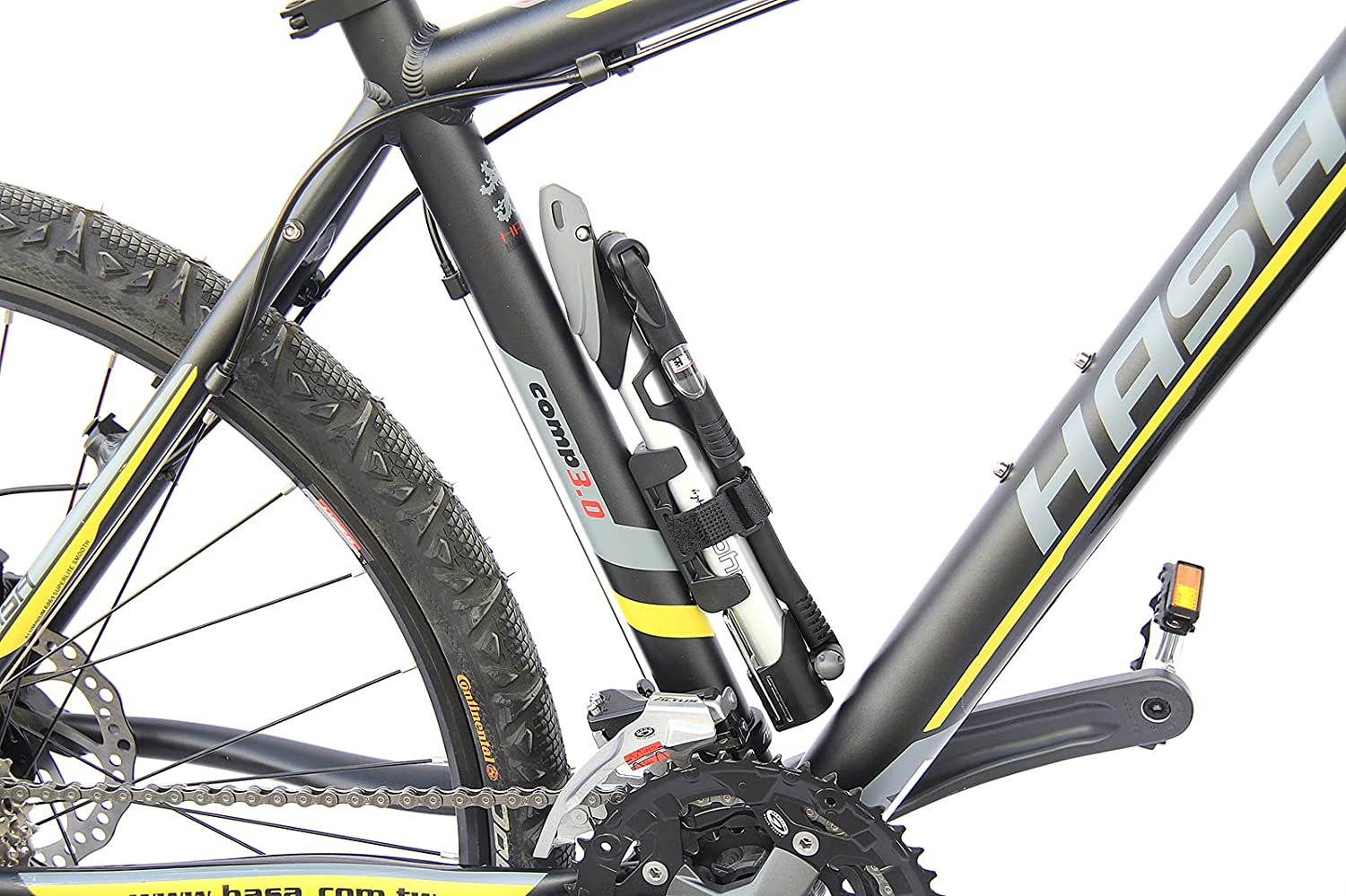 GIYO Portable Bicycle Bike Mini Air Floor Pump with Gauge image number 3