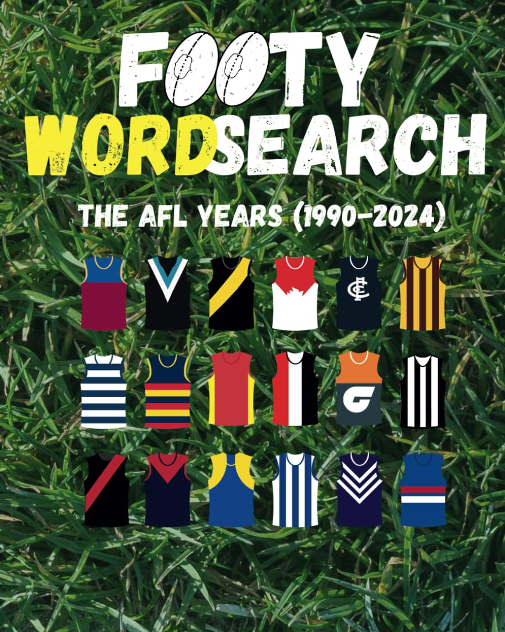 Footy Wordsearch: the AFL Years (1990 to 2024)
