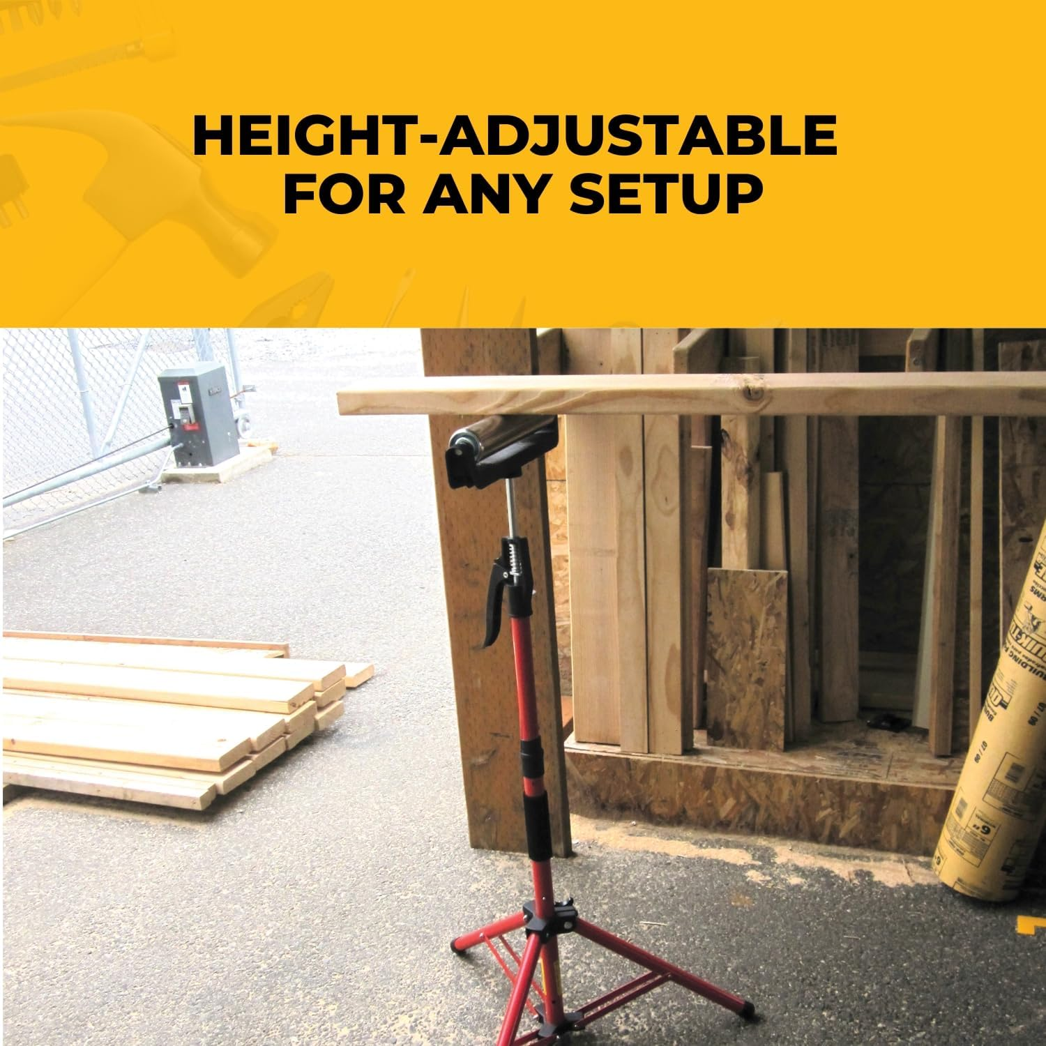 Fastcap 3Rd Hand Upper Hand 12In Stainless Steel Support Roller Accessory image number 1