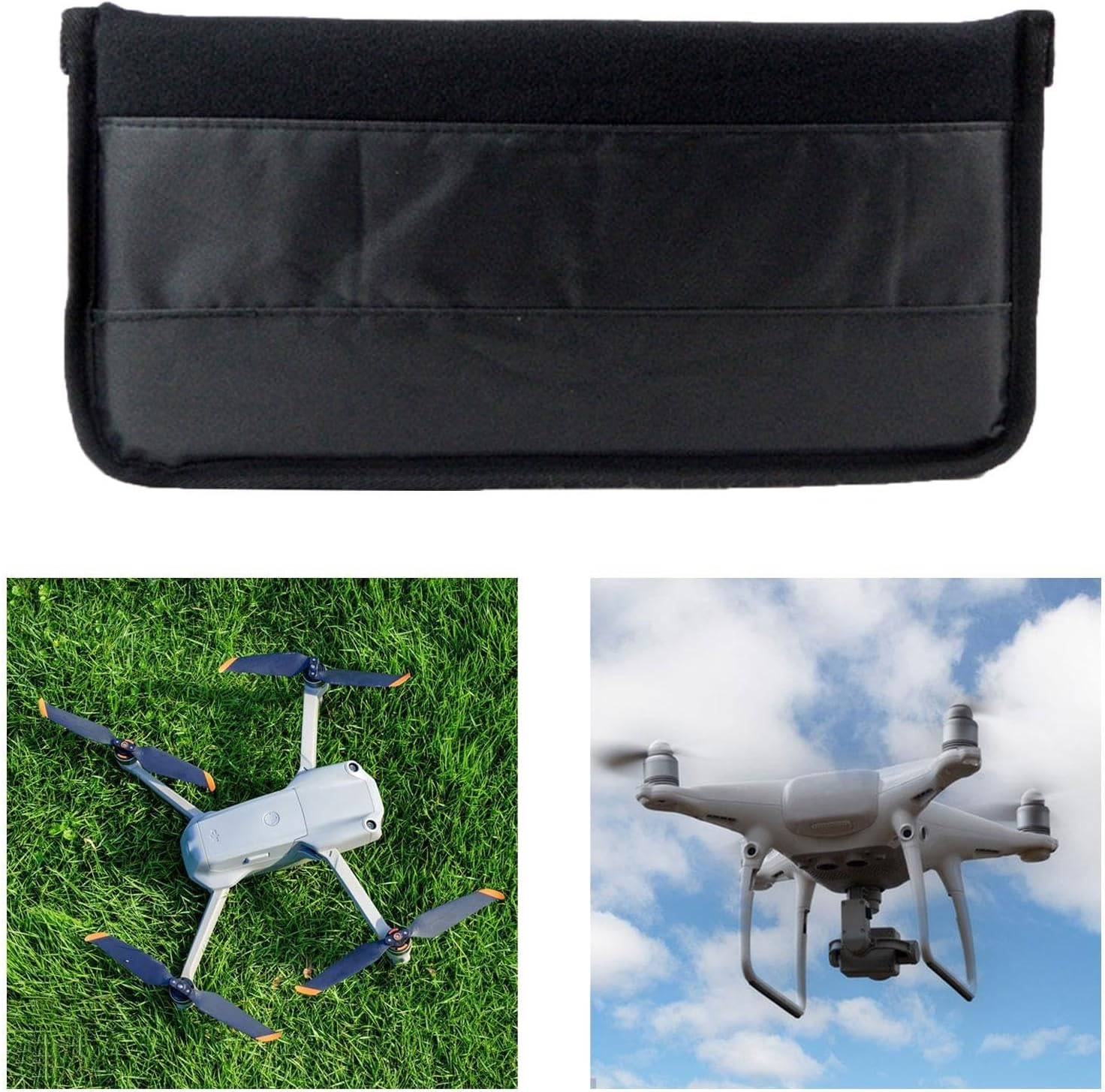 Baotyjie Camera Bag Insert Inner Case Photography Pouch Water Resistant Detachable Divider Hiking Case Insert, Black - Grey image number 5