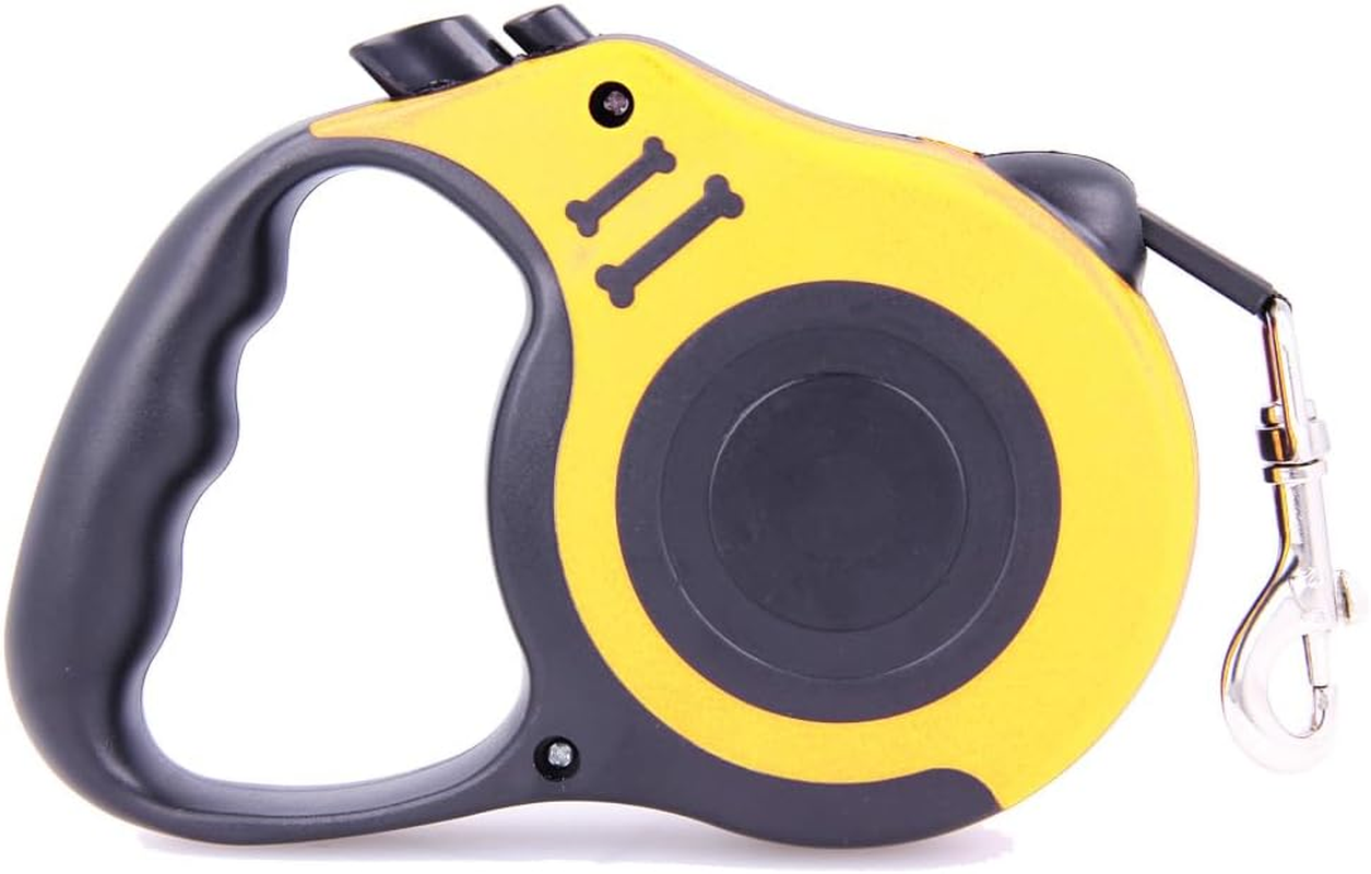 Ergonomic Extendable Lead for Dogs, Cats and Pets up to 12 Kg, Extendable 5 M, Yellow image number 5