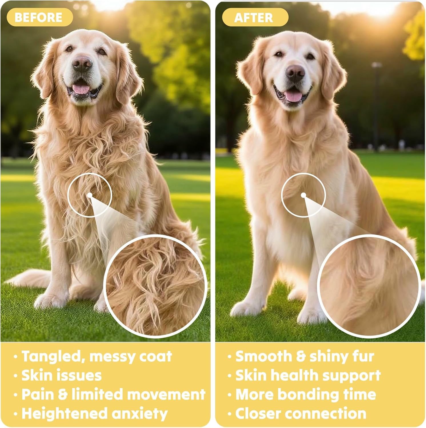 Cat Brush & Dog Brush, Self Cleaning Slicker Brush with 3 Modes, Deshedding Grooming Tool for Cats & Dogs, Hair Remover for Short & Long Haired Pets, One-Click Easy Clean Removes Loose Fur & Tangles image number 2