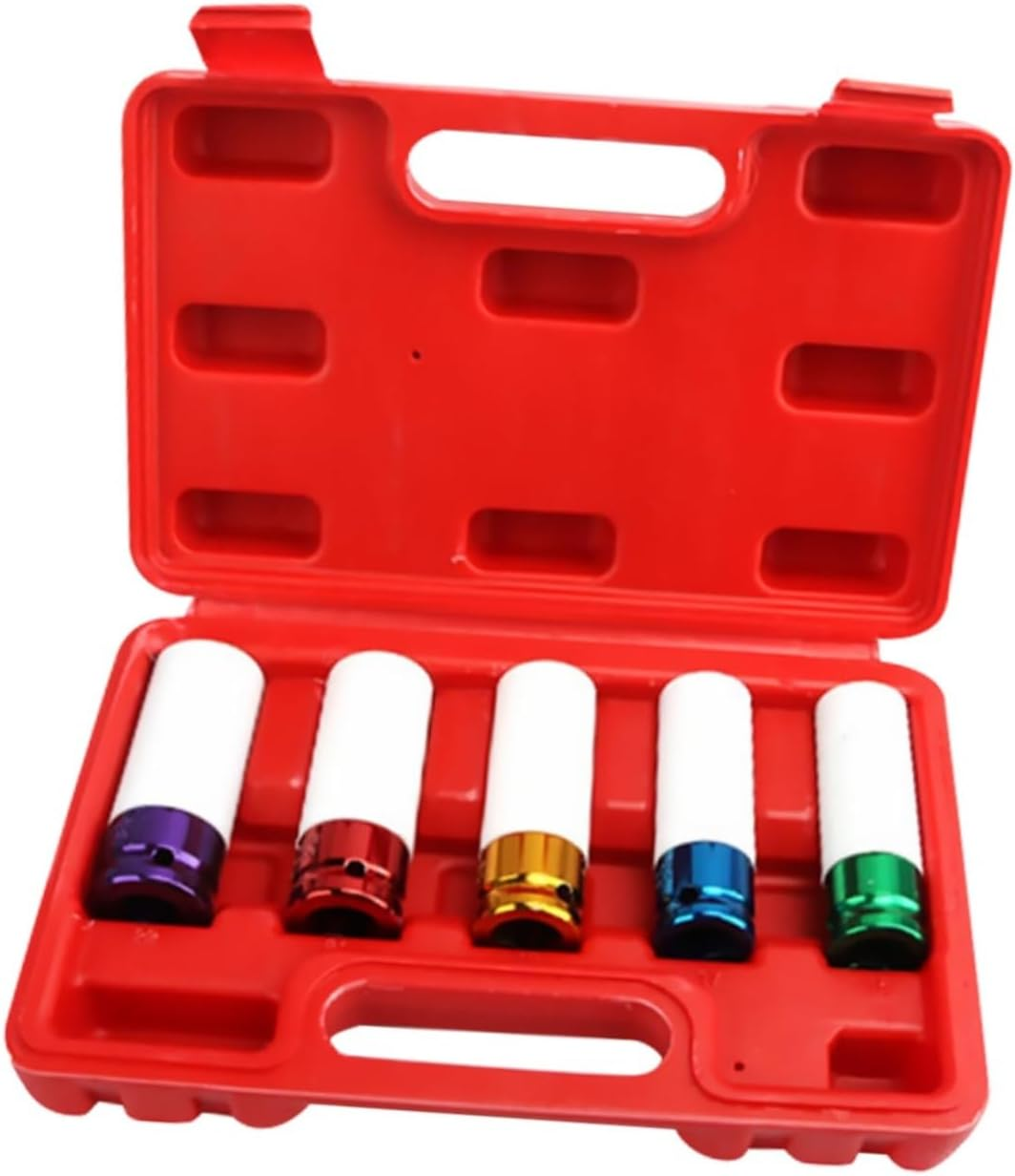 FUNOMOCYA 5Pcs Car Tire Screw Sleeve Tire Protection Sleeve for Automotive Tyres Wheels Accessories image number 3