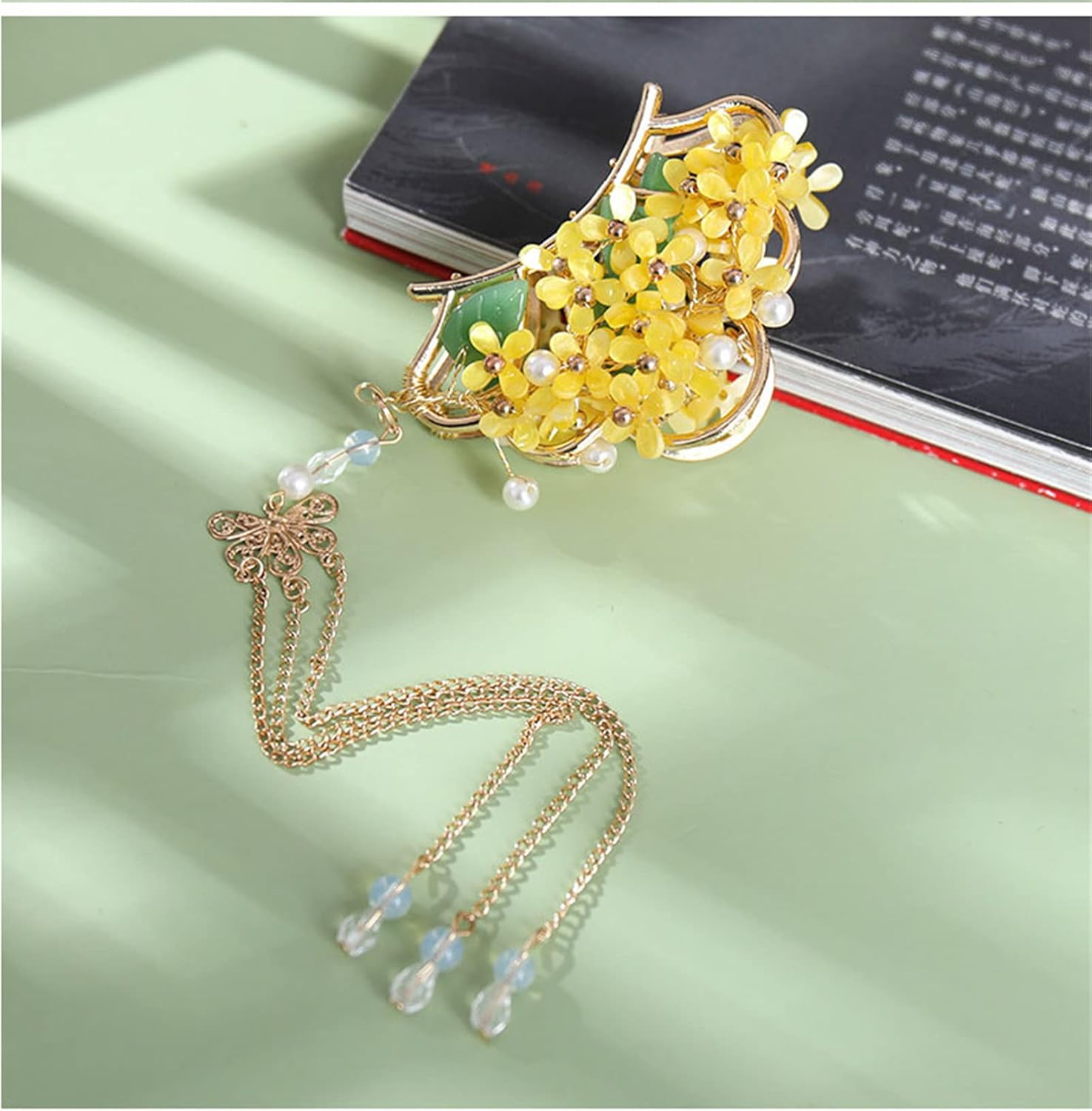 Claw Clips for Women Thick Hair, Hair Accessories, Female Temperament Clip Hair Ornament,Osmanthus image number 1