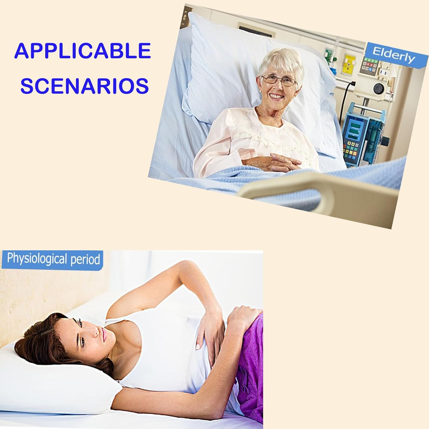 1 Piece of Incontinence Mattress -80X100Cm, Machine Washable and Reusable Waterproof Mattress, Incontinence Pads.Cotton Breathable Comfortable image number 3