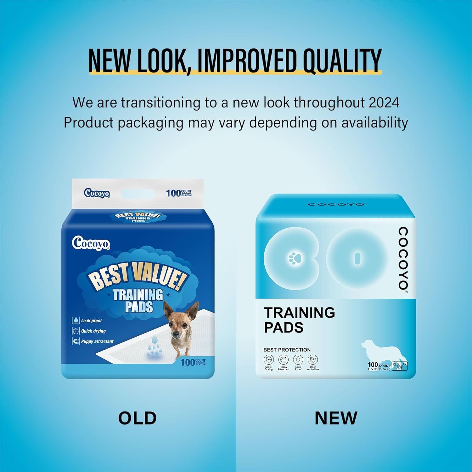 COCOYO Best Value Training Pads, 22" by 22", 100Count image number 4