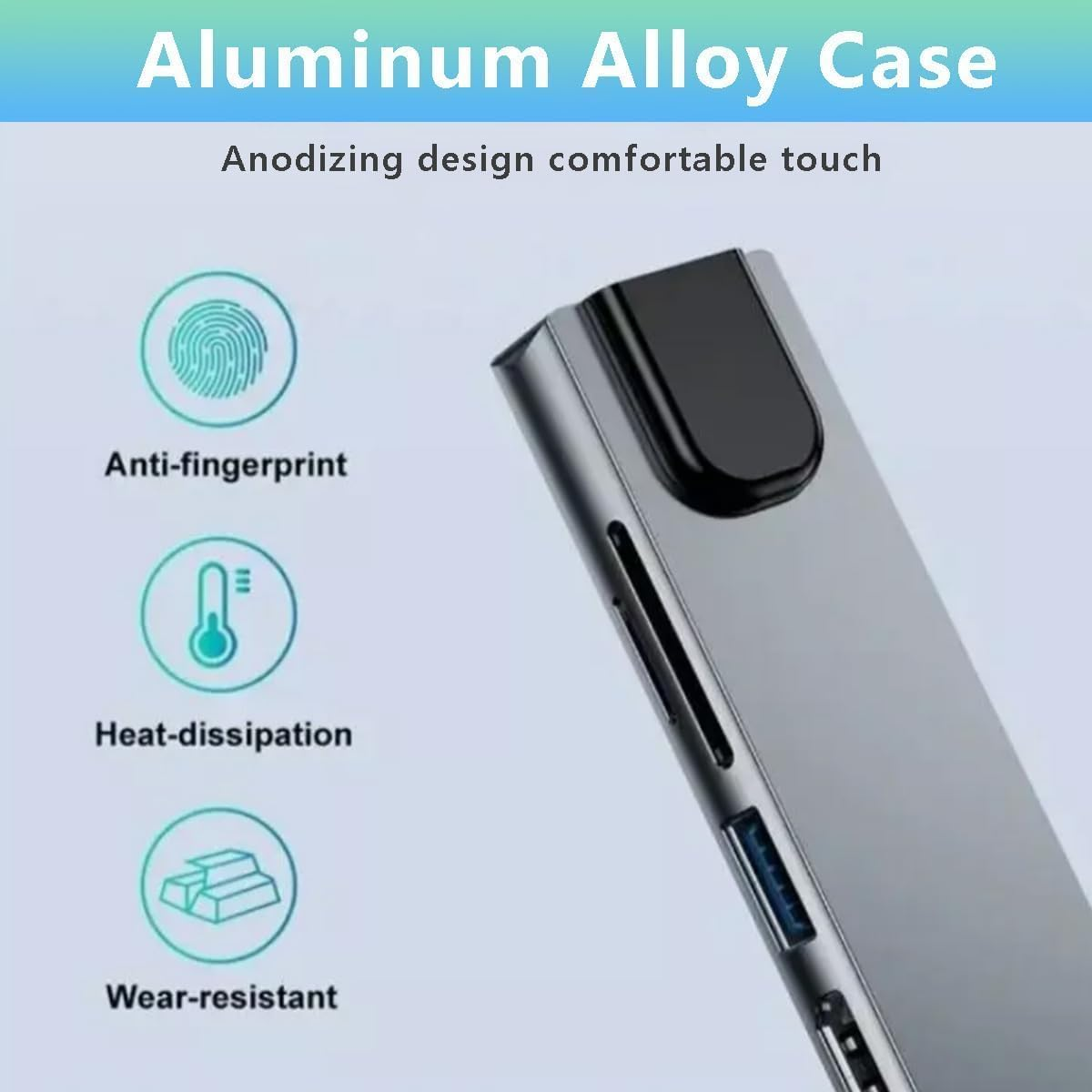 USB C Hub Multiport Adapter with Ethernet, Laptop Docking Station 8 in 1 Hub with 4K HDMI RJ45 PD 100W SD/TF Card Slot USB3.0 and OTG Port Suitable for Macbook, HP, XPS, Chromebook, Surface, PC, Etc image number 3