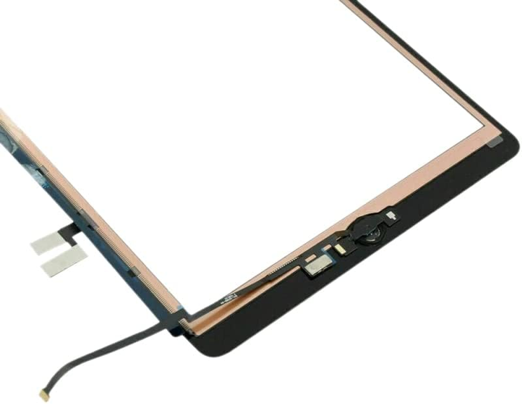 A-MIND for Ipad 9 10.2" 2021 Screen Replacement, for Ipad 9Th Generation A2602 A2603 A2604 A2605 Touch Screen Digitizer Glass Panel Lens Repair Kits(Not LCD) (Black,With Home Button) image number 1