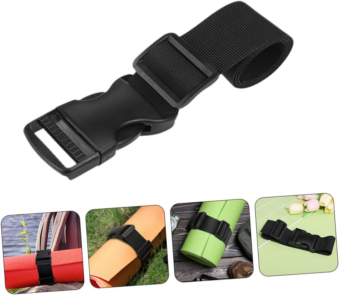 GARVALON 4Pcs Adjustable Nylon Buckle Straps Luggage Tie-Downs for Hiking Camping Travel Backpack Hook Strap Secure Lightweight Organizer image number 2