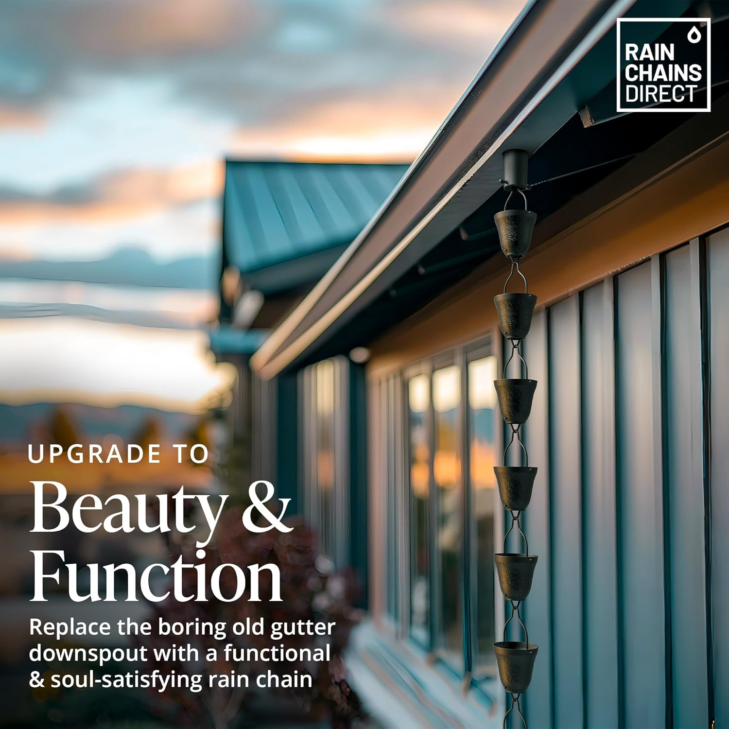 Contempo Rain Chain (Black) image number 1