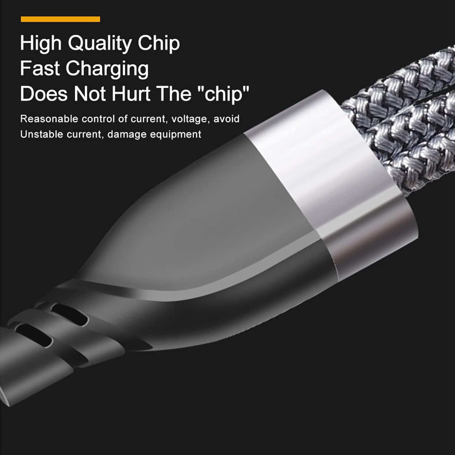 Multi Charging Cable, 1.2M Universal 5 in 1 Multiple USB Cable Fast Charging Cord with Type C/Micro USB/IP Port, Universal Charger for Cell Phone, Tablets, Samsung Galaxy, Huawei and More(2 Pack) image number 2