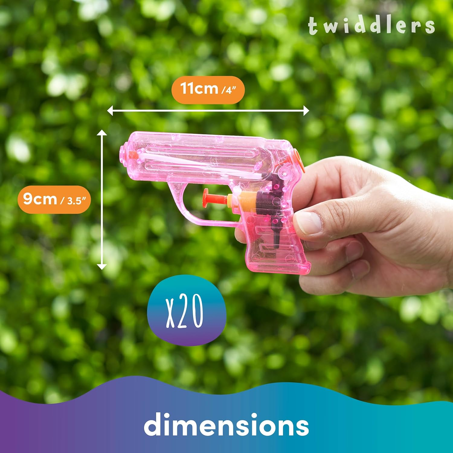THE TWIDDLERS 20 Small Water Pistol Toys for Boys and Girls - Party Bags for Children'S Birthday, Party Favours, Pool & Beach Parties image number 5