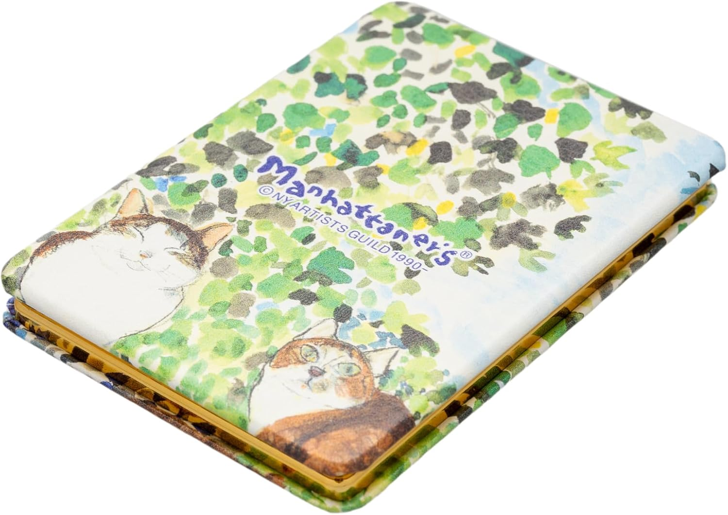 Pearl Man-2 Desktop Mirror, Foldable, Includes 2X Magnifier, Small, Cute, Makeup, Manhattaners, Compact Mirror image number 2