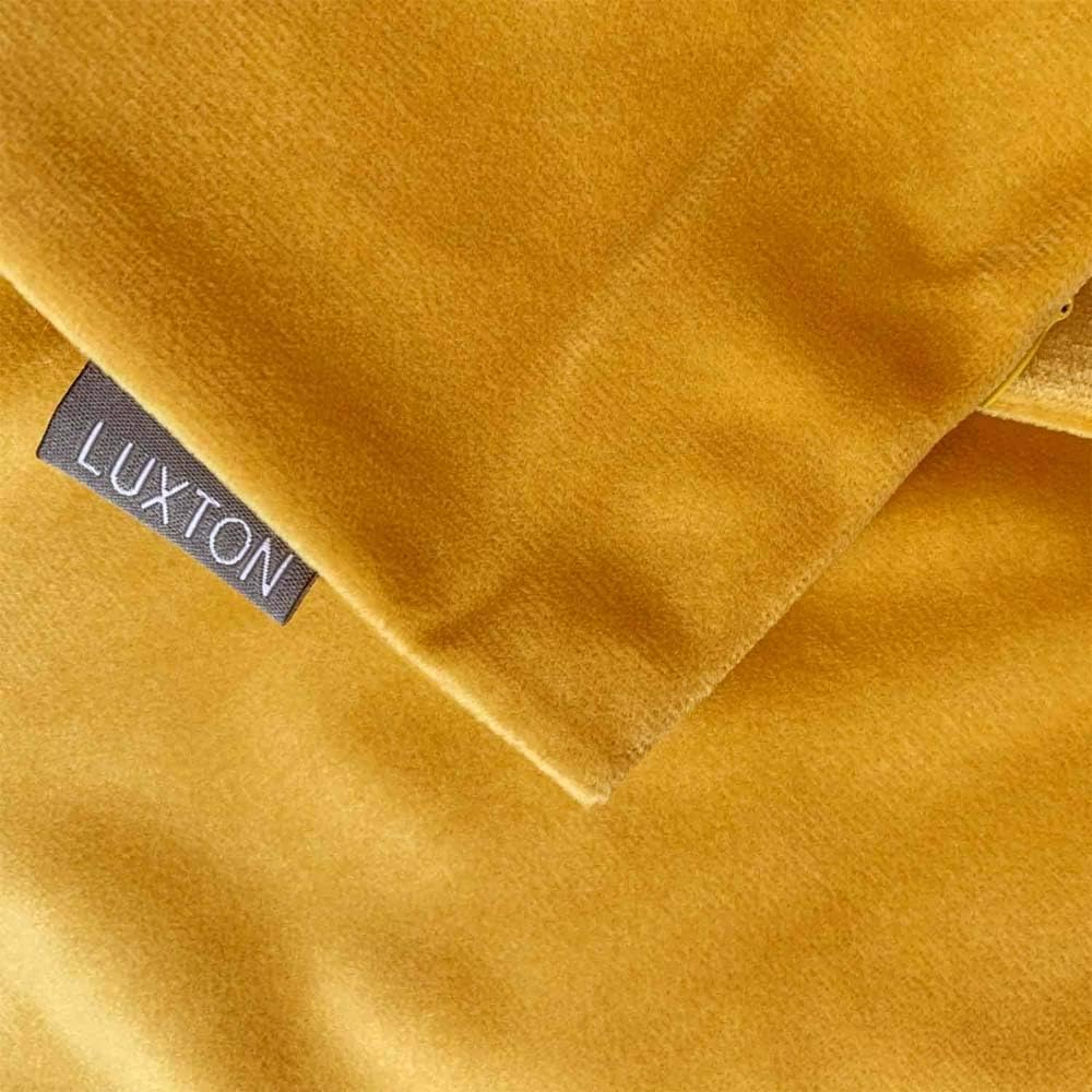 Set of 2 Luxton Velvet Square Cushion Covers Orange, Solid Plain Orange Decorative Throw Pillow Covers for Bedroom Lounge Sofa (45X45Cm, Orange) - Aqua Blue image number 6