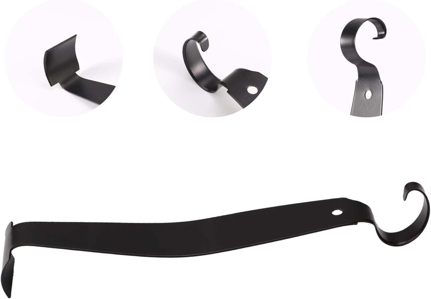 Lyreh Pottery Trimming Tool, Stainless Steel Ceramic Trimming Tool Double Ended Clay Trim for Pottery and Clay Artists (Black) image number 6