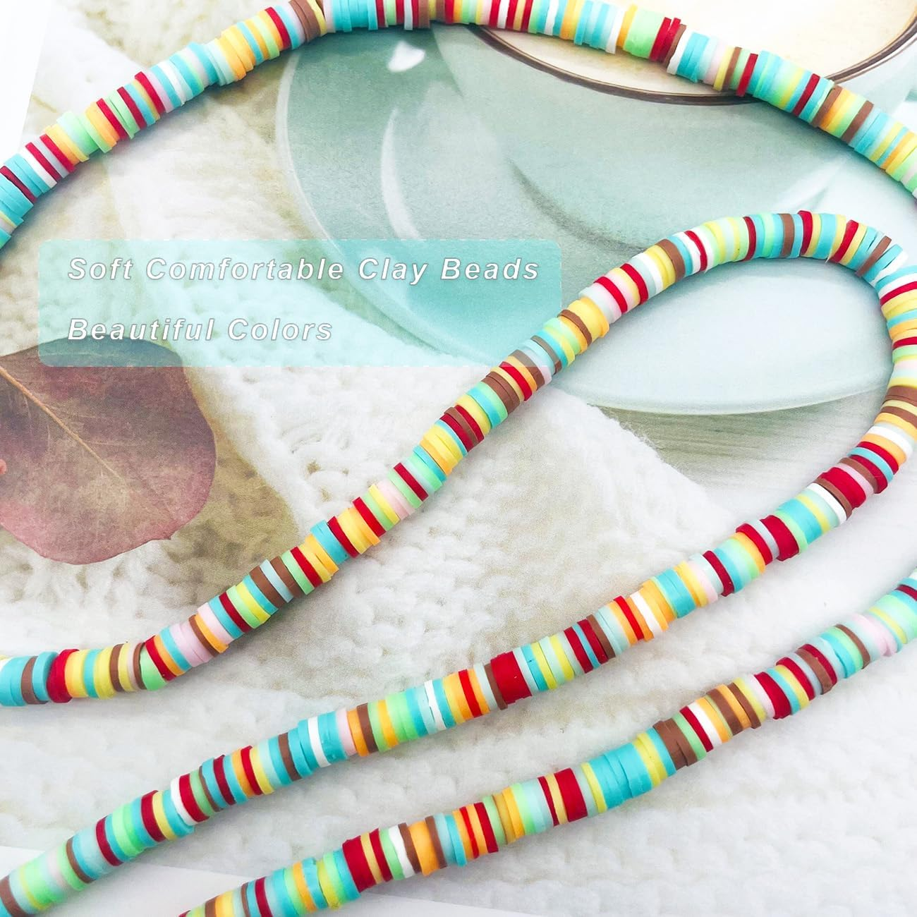 Beaded Teacher Lanyard Boho Cute Rainbow Lanyard Neck Keychain Lanyards for Cruise Ship Cards Id Badges and Keys image number 2