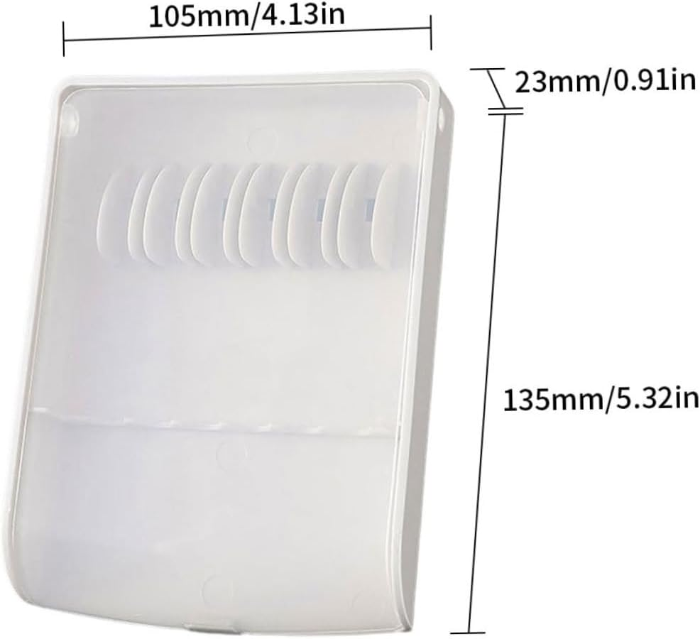 Water Flosser Tips Storage Case, 5.3Inch Clear Irrigator Replacement Nozzle Organizer (No Tips Included) image number 5