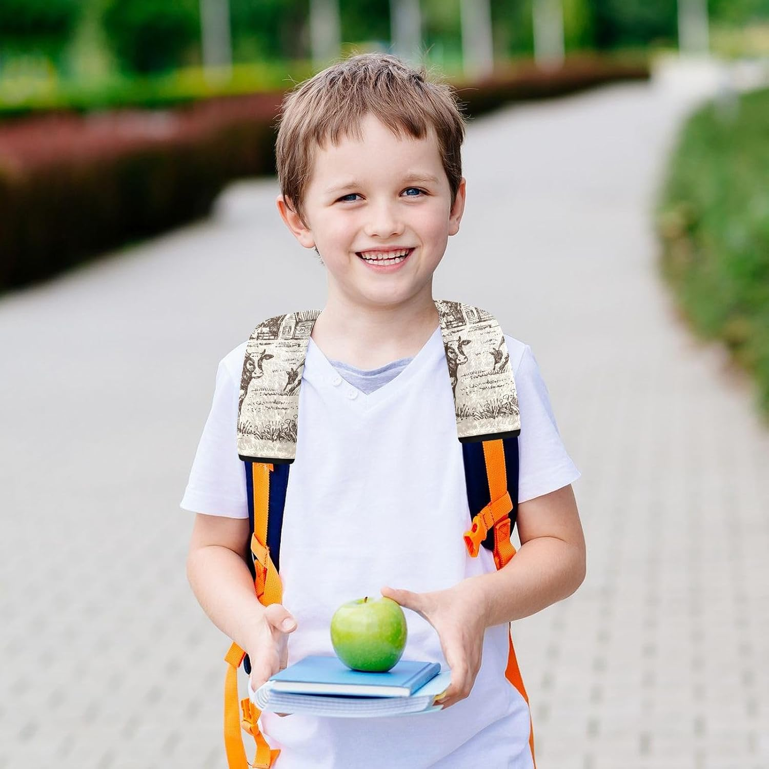 Farm Cow Soft Seatbelt Covers, Padded with Cotton, Shoulder Pad for Bag Strap, Car Seat Belt Pads for Kids image number 5